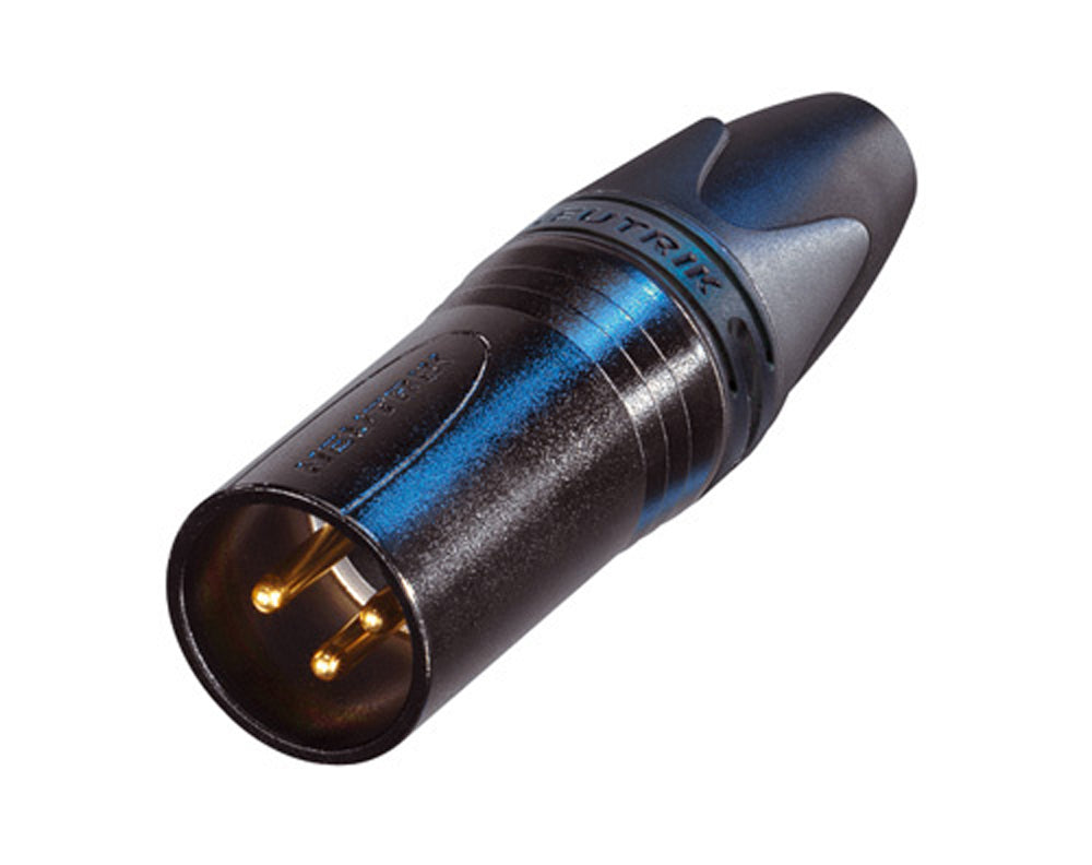 Neutrik NC3MXX-B XLR Male Plug - Professional Audio Connector for Microphones, Speakers & Studio Equipment