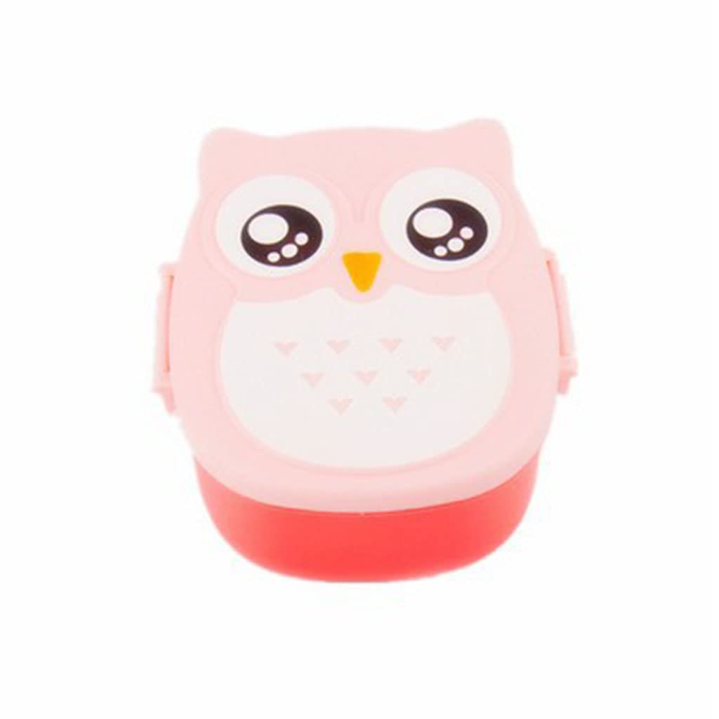 SOFEA Owl Bento Box - 2 Compartments, Food Grade PP for Kids Lunch