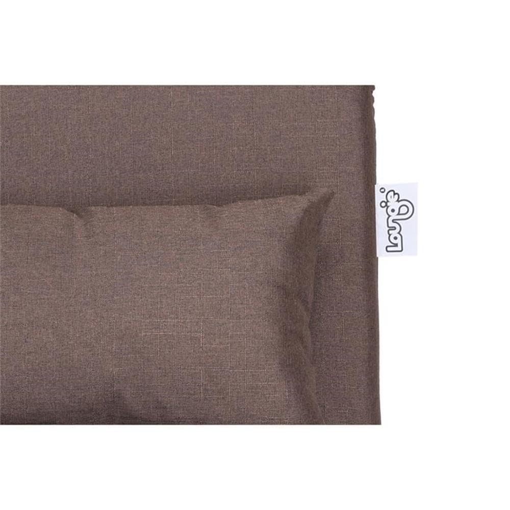 Relaxie Floor Chair - Brown Linen Sleeper Sofa for Dorm, Bedroom & Living Room | Portable Lounger for Reading, Gaming & Relaxation