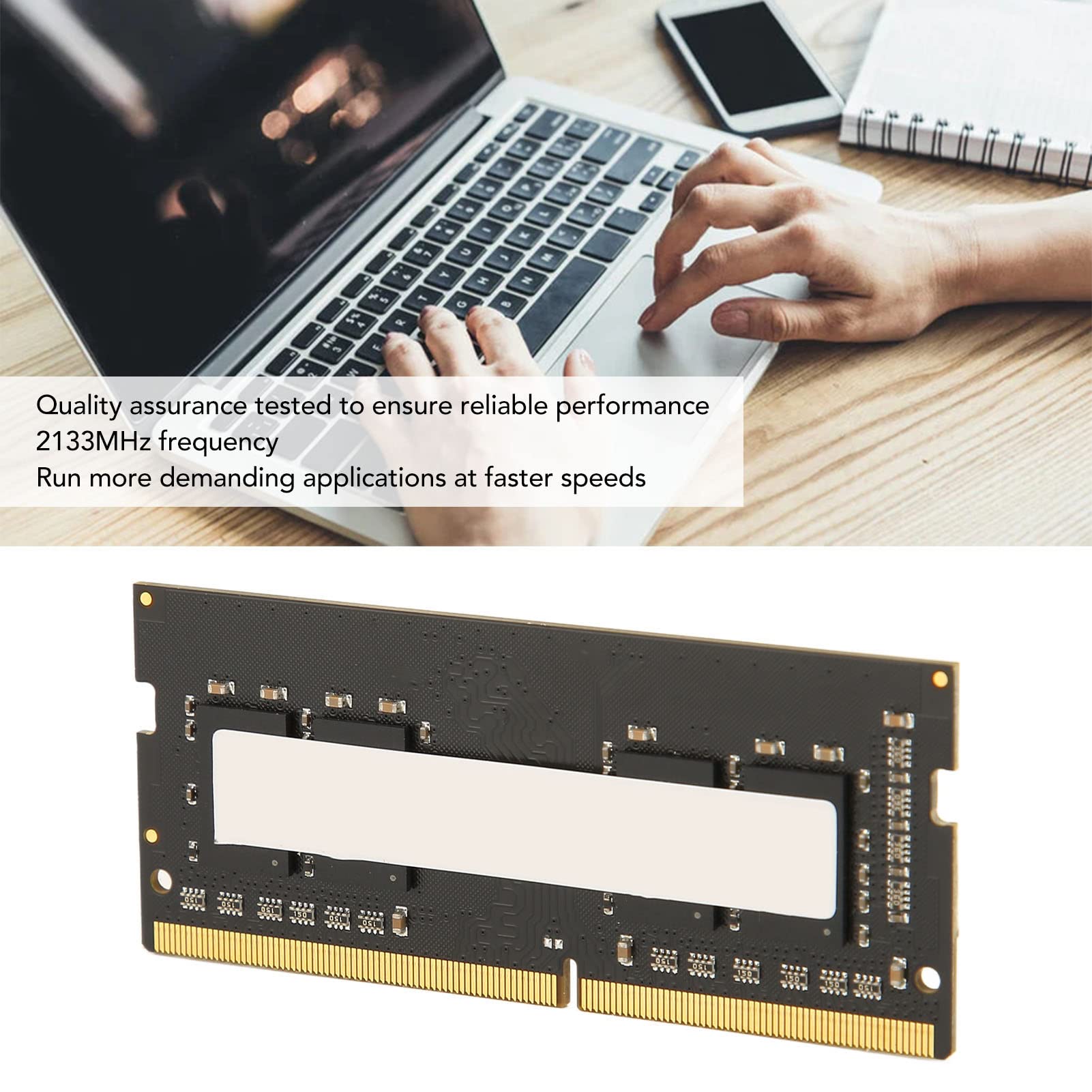 DDR4 8GB 2133MHz 260-Pin Laptop Memory Module, Compatible with Laptops and All-in-One PCs, Ideal for Gaming and Multitasking