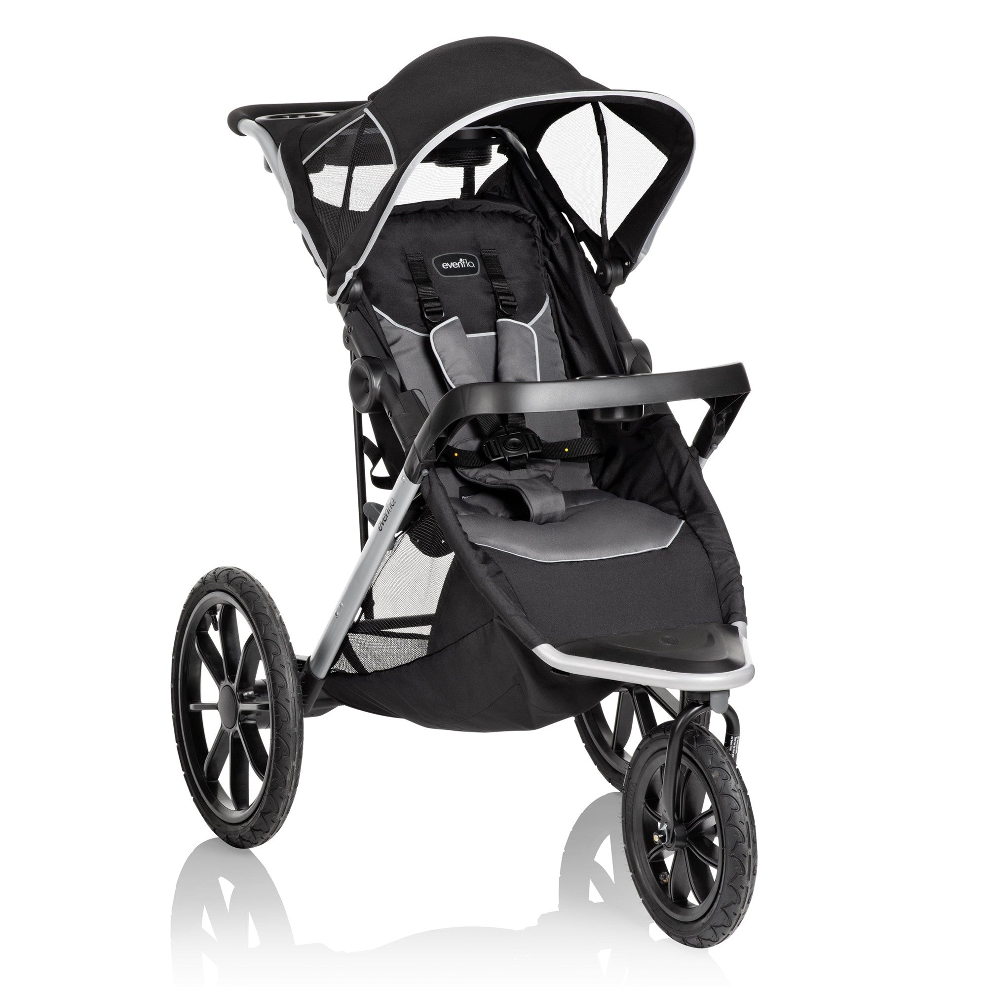 Evenflo Victory Plus Jogging Stroller Travel System - Lightweight All-Terrain Baby Stroller with Car Seat | Perfect for Running, Hiking & Everyday Use