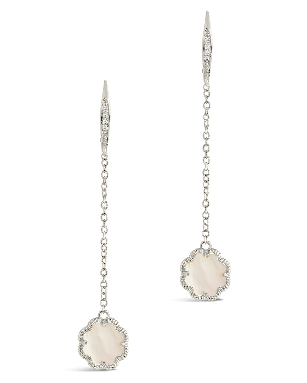 Elegant Rose Petal Long Drop Earrings for Women - Romantic Floral Dangle Jewelry for Date Night & Special Occasions