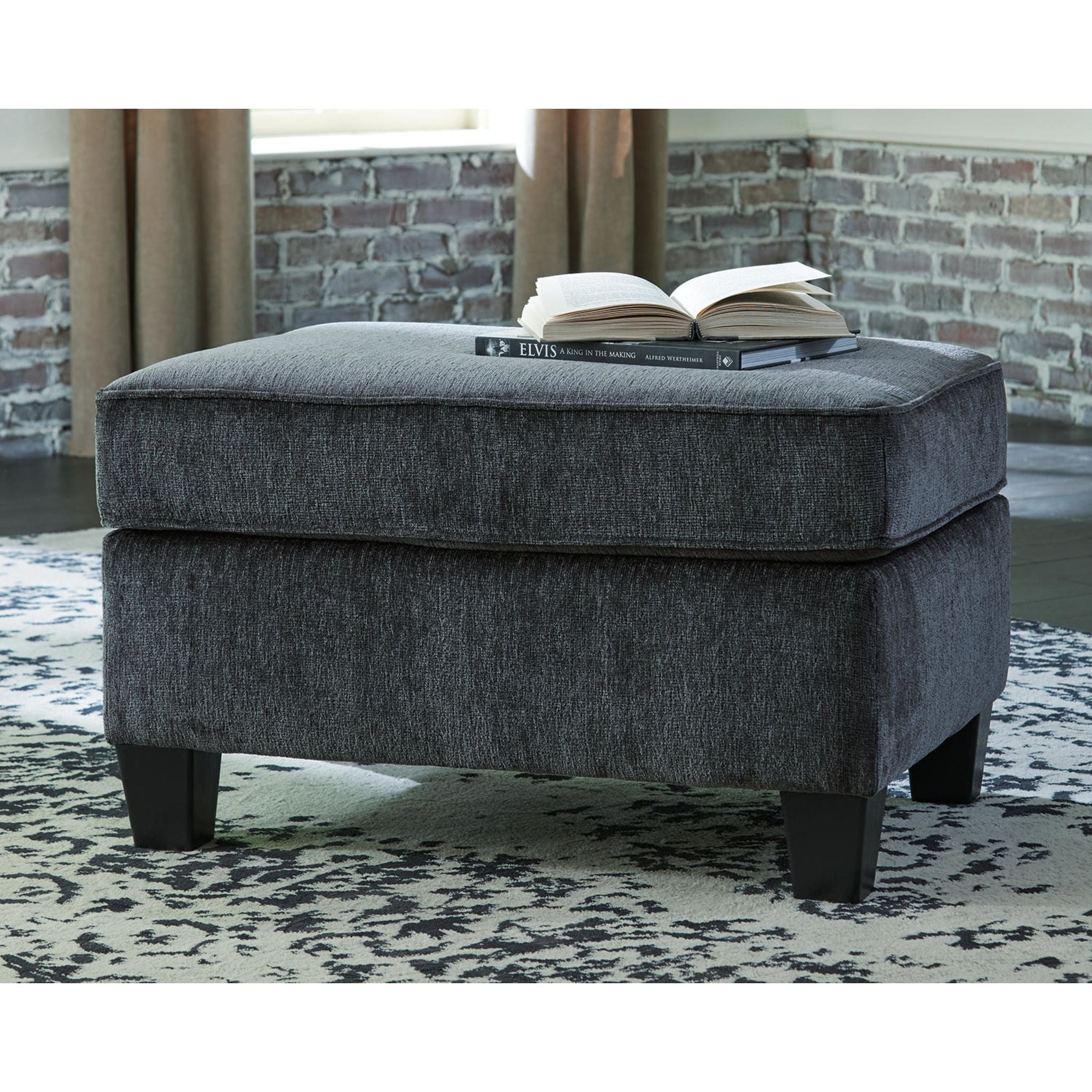 Abinger Ottoman Natural - Stylish and Versatile Storage Bench for Living Room, Bedroom, or Entryway