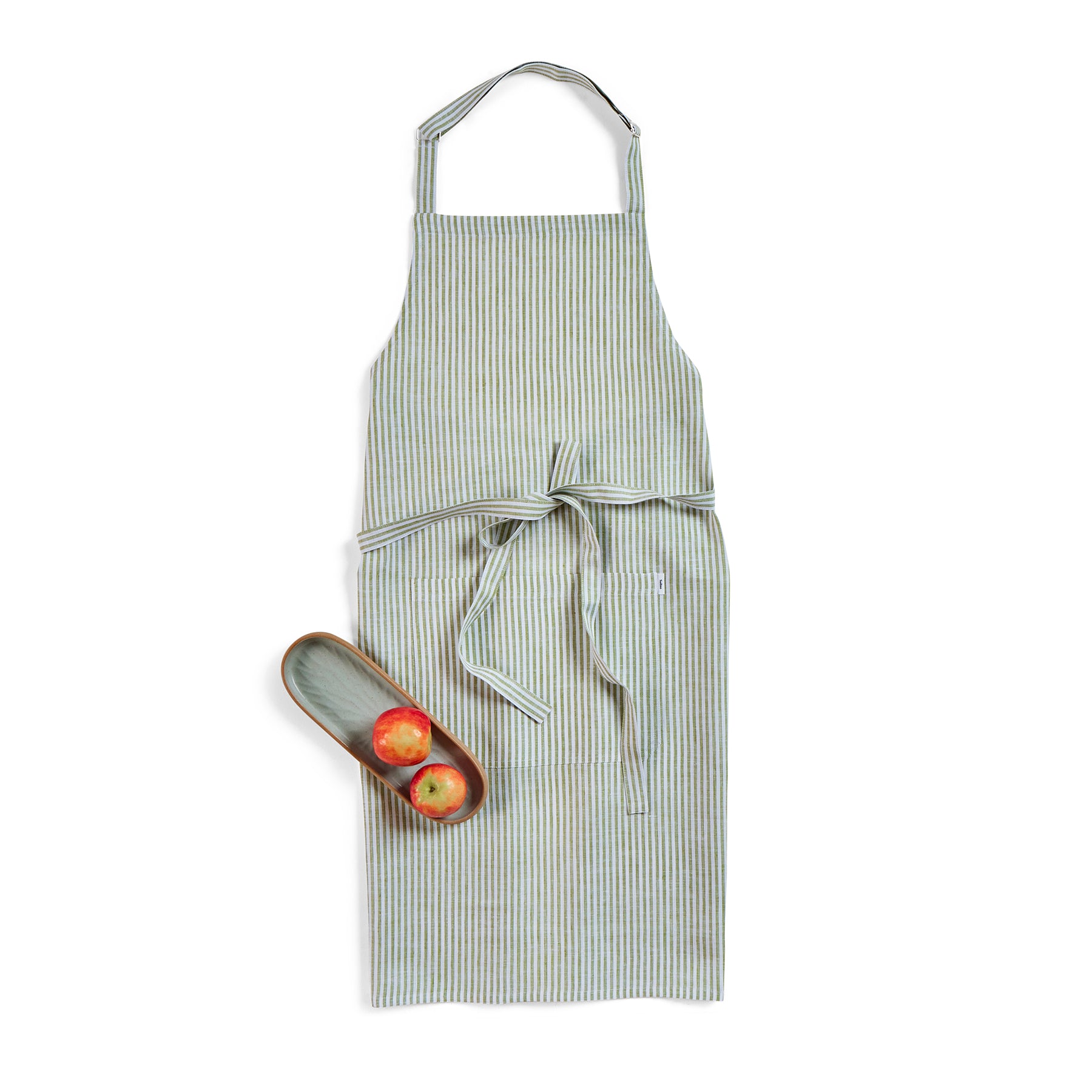 Premium Linen Full Midi Apron for Cooking, Baking & Grilling - Adjustable Waist & Pockets - Perfect for Chefs, Home Cooks & BBQ Enthusiasts