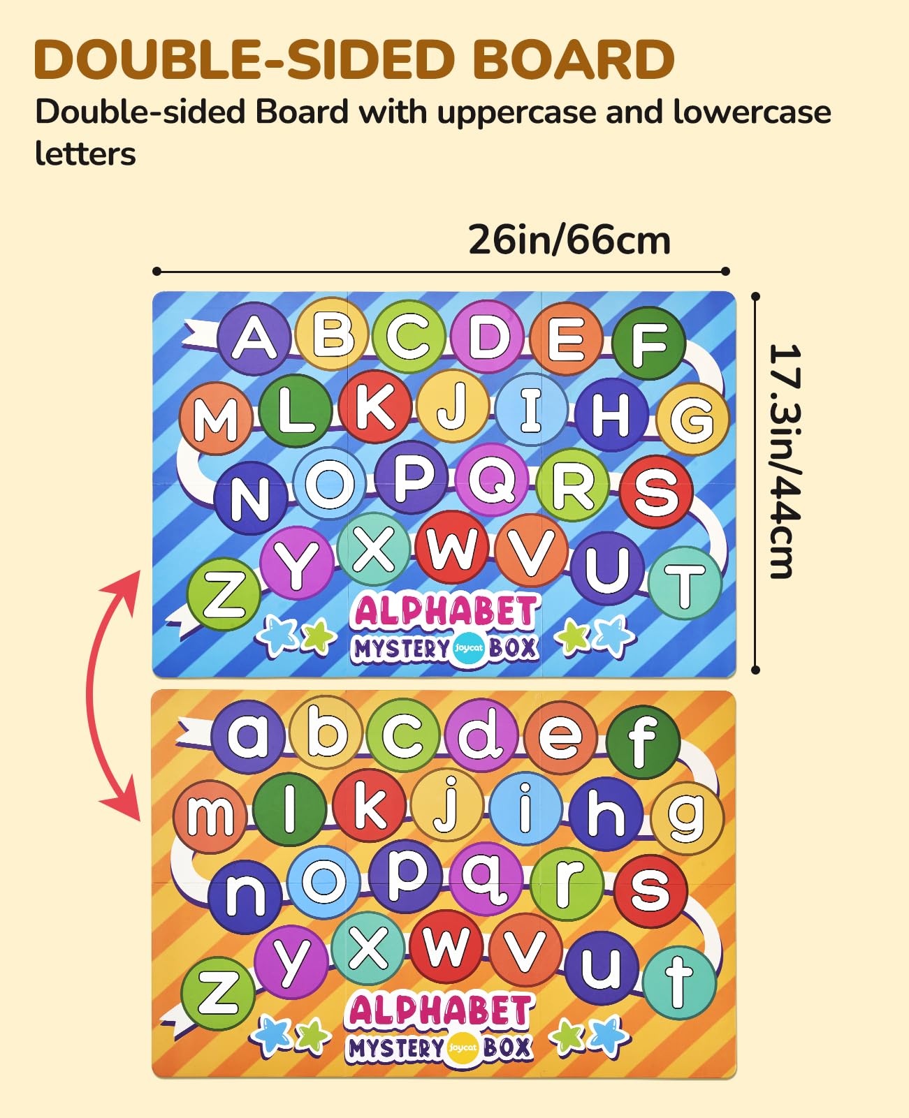 JoyCat 52 PCS Alphabet Mystery Box - Letter Sorting & Matching Game for Kids, Preschool & Kindergarten Learning Toys - Develop Letter Sounds & Fine Motor Skills - Perfect for Classroom Activities, Easter Basket Stuffers & Educational Gifts