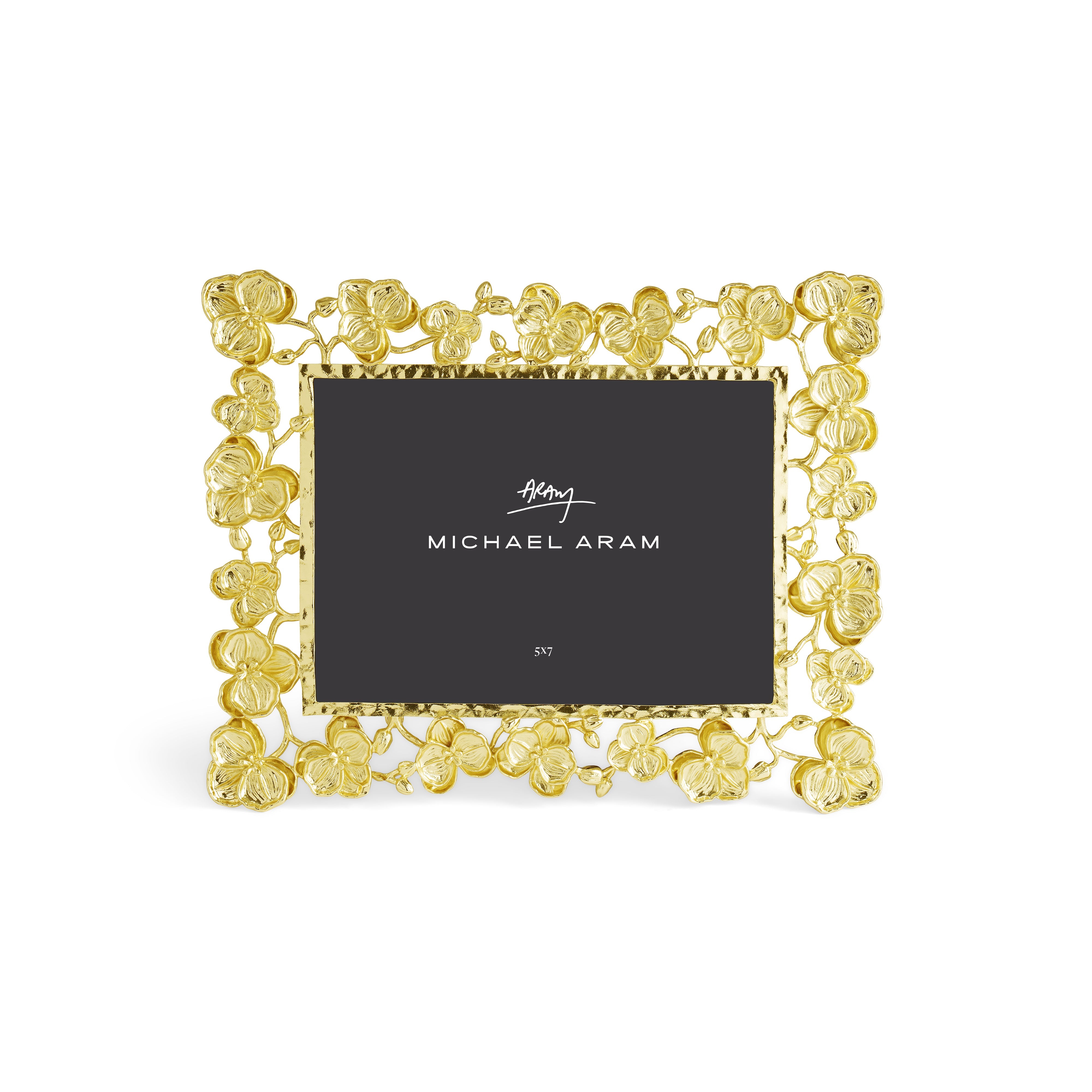 5x7 Orchid Picture Frame - Elegant Floral Photo Display for Home Decor, Office, and Gift Giving