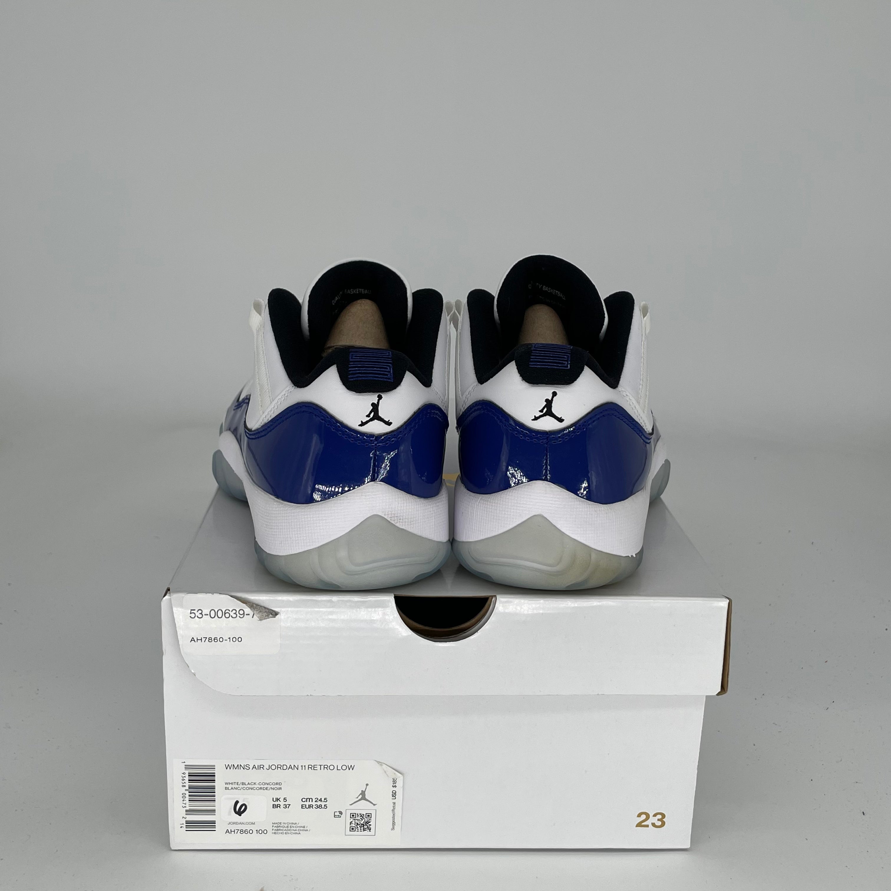 **Nike Air Jordan 11 Low White Concord Women's Shoes Size 6/7.5W AH7860-100 – Stylish Sneakers for Casual Wear, Gym & Street Fashion**