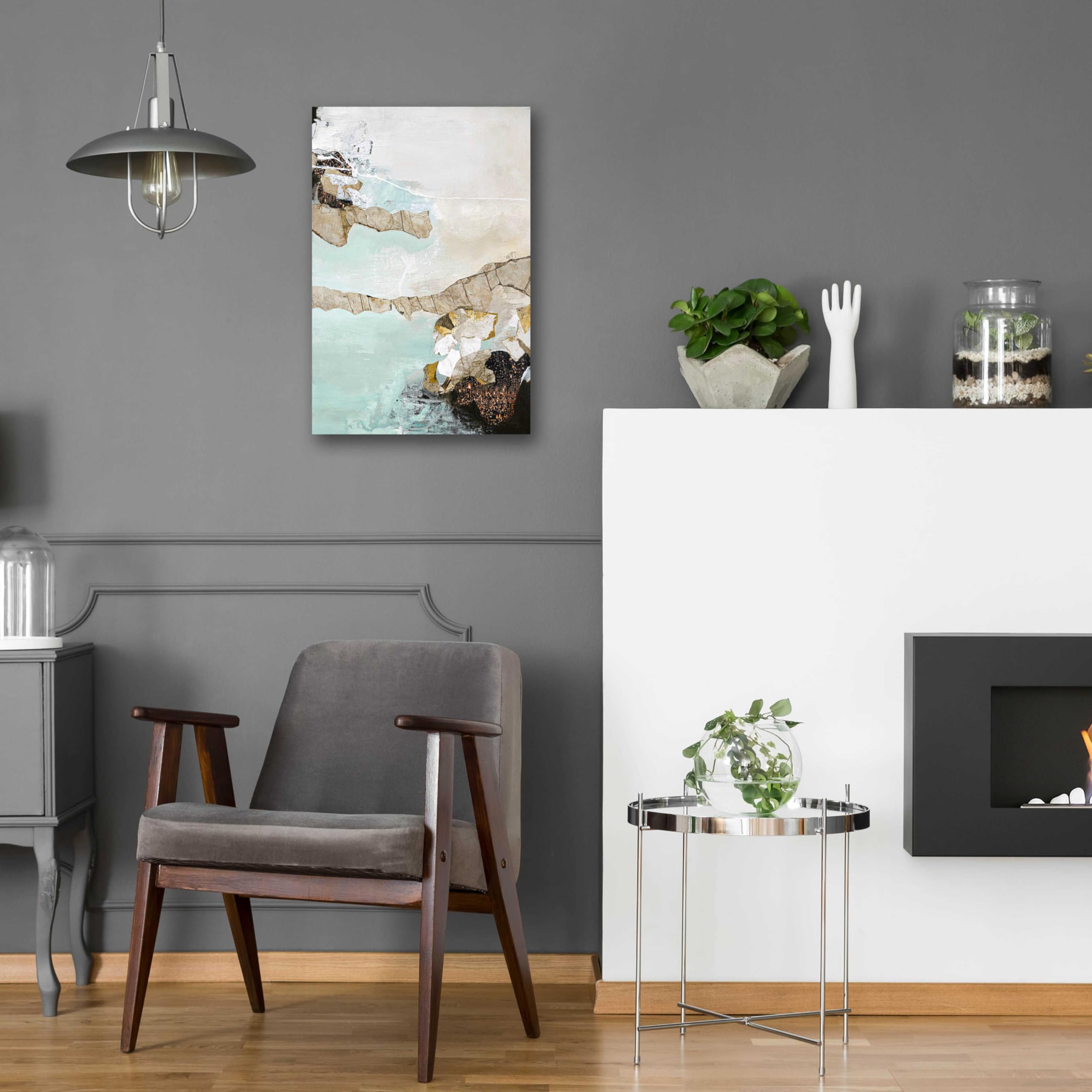Epic Art 'Art Piece 1' by Design Fabrikken - 16x24 Inch Acrylic Glass Wall Decor - Modern Home & Office Wall Art for Living Room, Bedroom, or Workspace