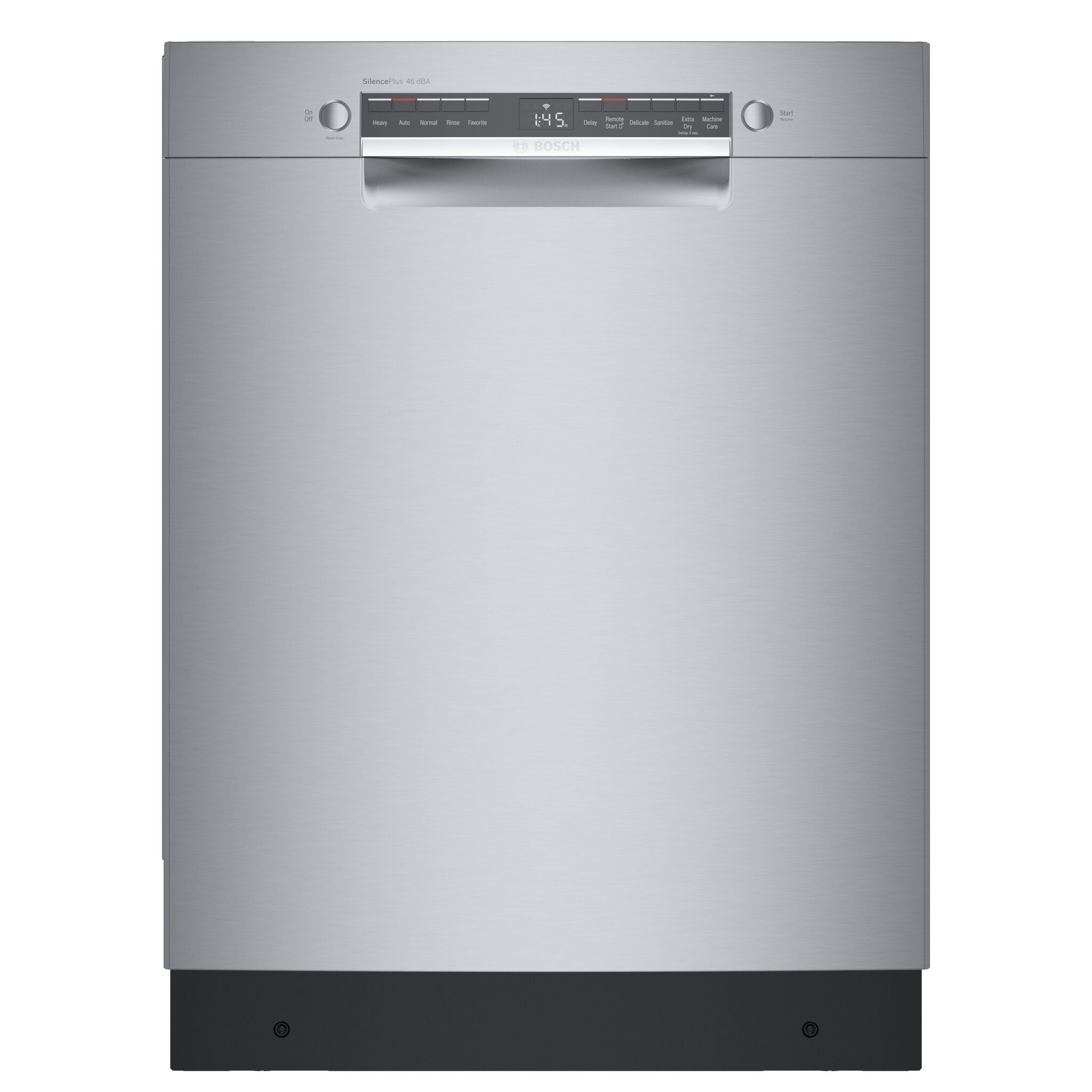 Bosch 300 Series Stainless Steel Smart Dishwasher with Recessed Handle - SGE53C55UC | Energy Efficient, Ultra Quiet | Perfect for Modern Kitchens & Large Families