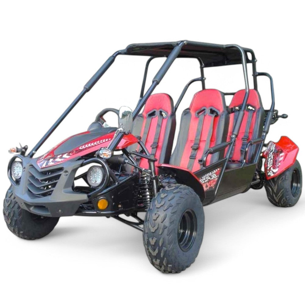 TrailMaster Blazer 200EX 4-Seater Go Kart - Off-Road Racing & Family Fun - Perfect for Backyard, Trail Riding & Outdoor Adventures