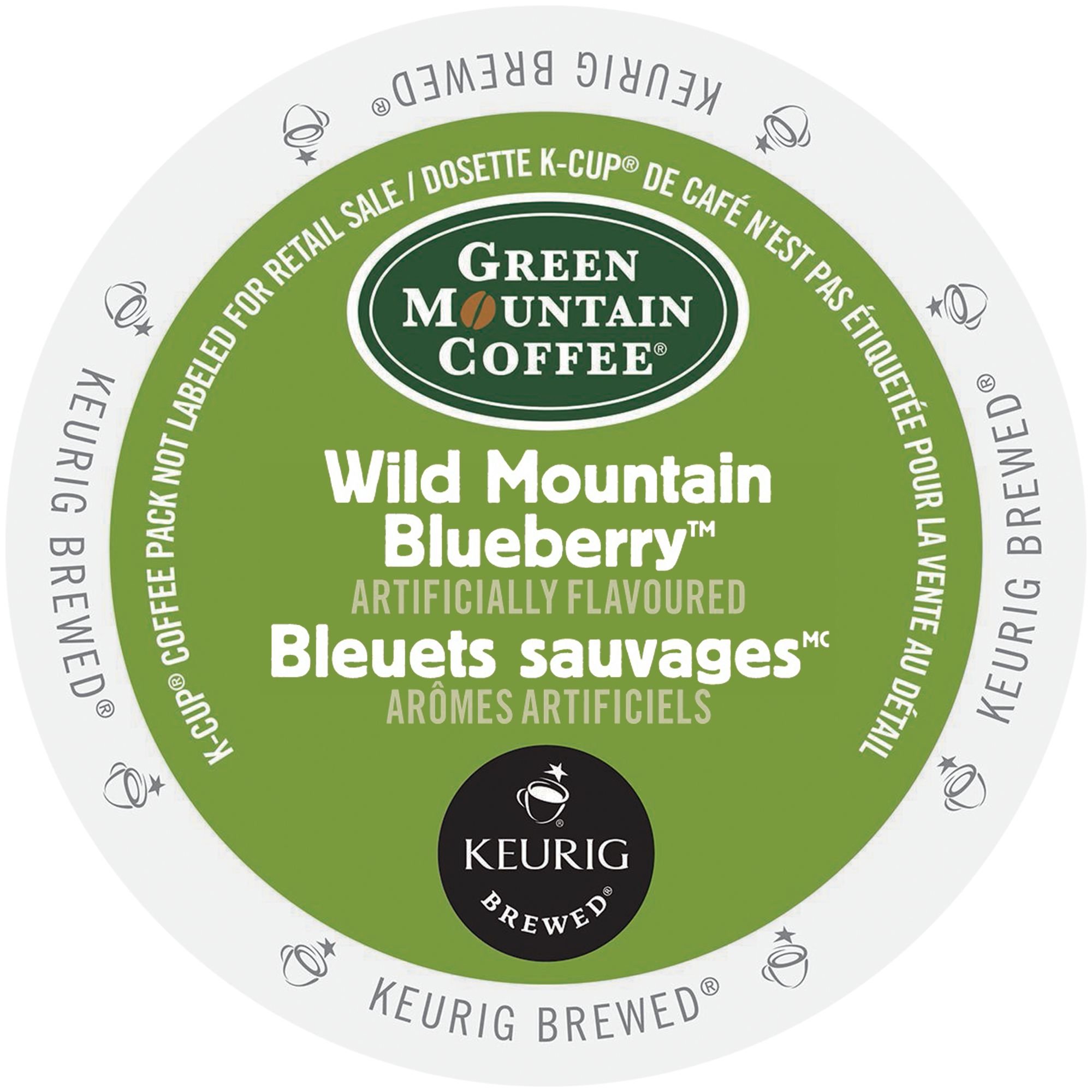Green Mountain Coffee Wild Mountain Blueberry K-Cups - 24 Count (Pack of 4) | Medium Roast Flavored Coffee Pods for Keurig Brewers | Perfect for Breakfast, Office & Home Use
