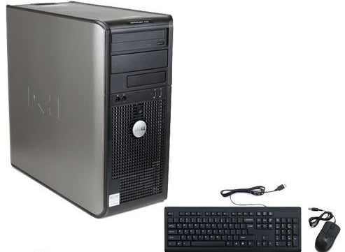 Refurbished Dell Optiplex 755 Tower Desktop PC - Intel Core 2 Duo 1.86GHz, 4GB RAM, 160GB HDD - Budget Office Computer for Small Business & Home Use