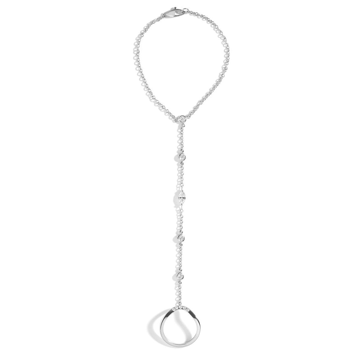 Elegant Deco Marquise Hand Chain Bracelet - Vintage Inspired Jewelry for Women - Perfect for Parties, Weddings & Special Occasions