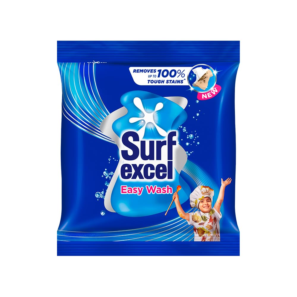 Surf Excel Easy Wash Detergent Powder - 3kg | Powerful Stain Removal for Clothes | Ideal for Laundry, Baby Clothes & Household Cleaning
