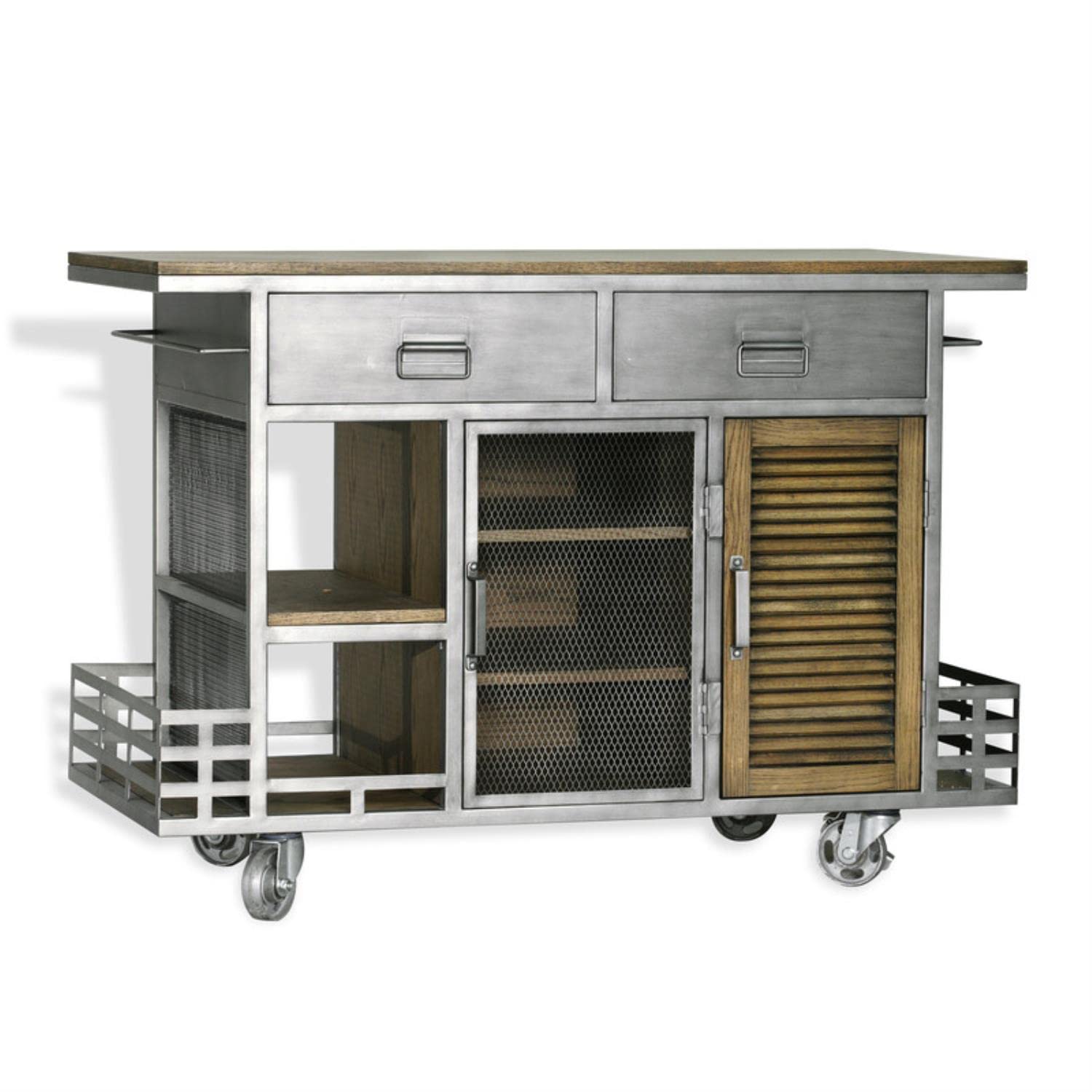Yosemite Kitchen Island Cart - Stylish & Functional for Small Spaces