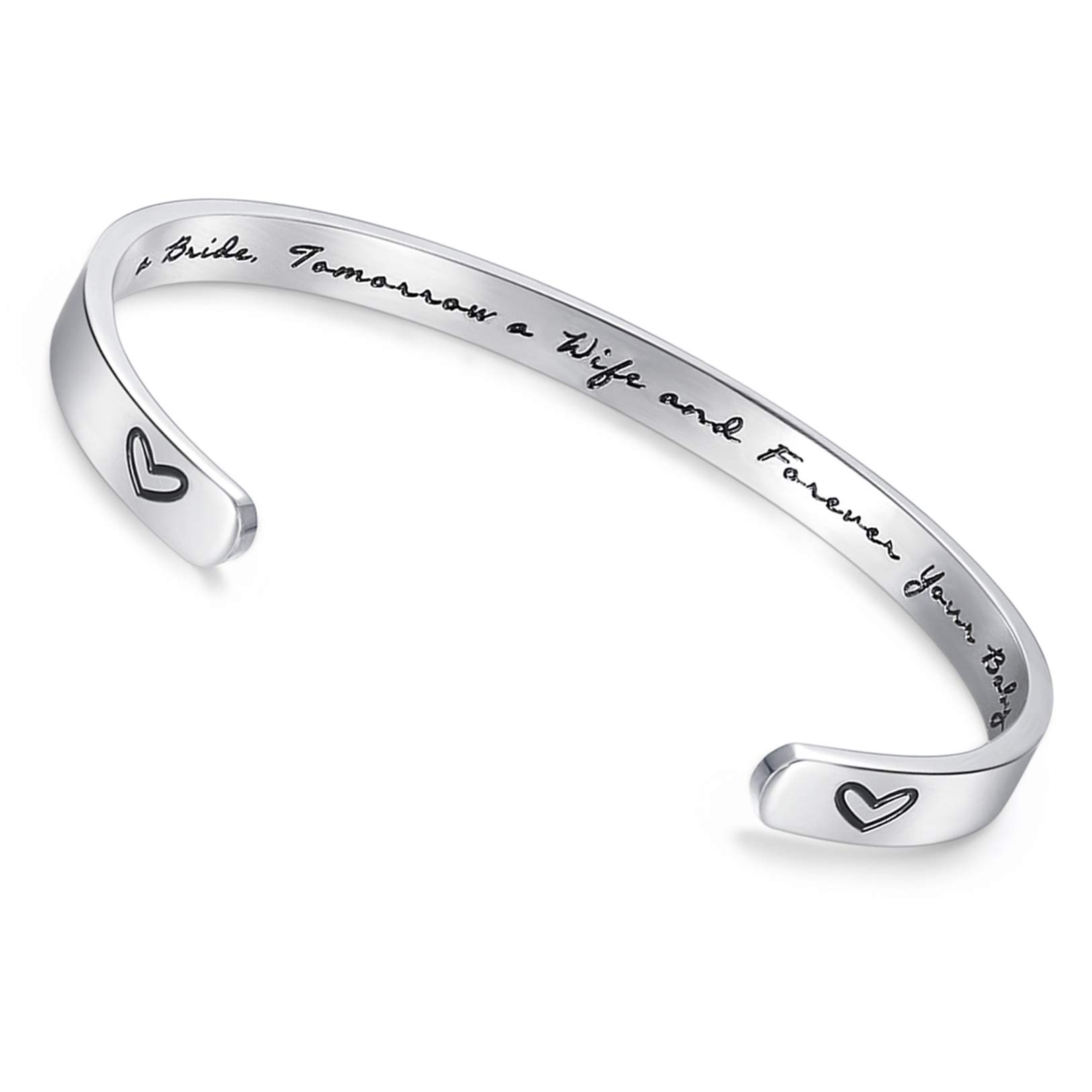 Personalized Engraved Mother's Bracelet - Unique Gift for Mom from Daughter or Son | Mother's Day, Birthday, Wedding, or Special Occasion Jewelry for Women | Perfect for Brides, Anniversaries, and Heartfelt Moments