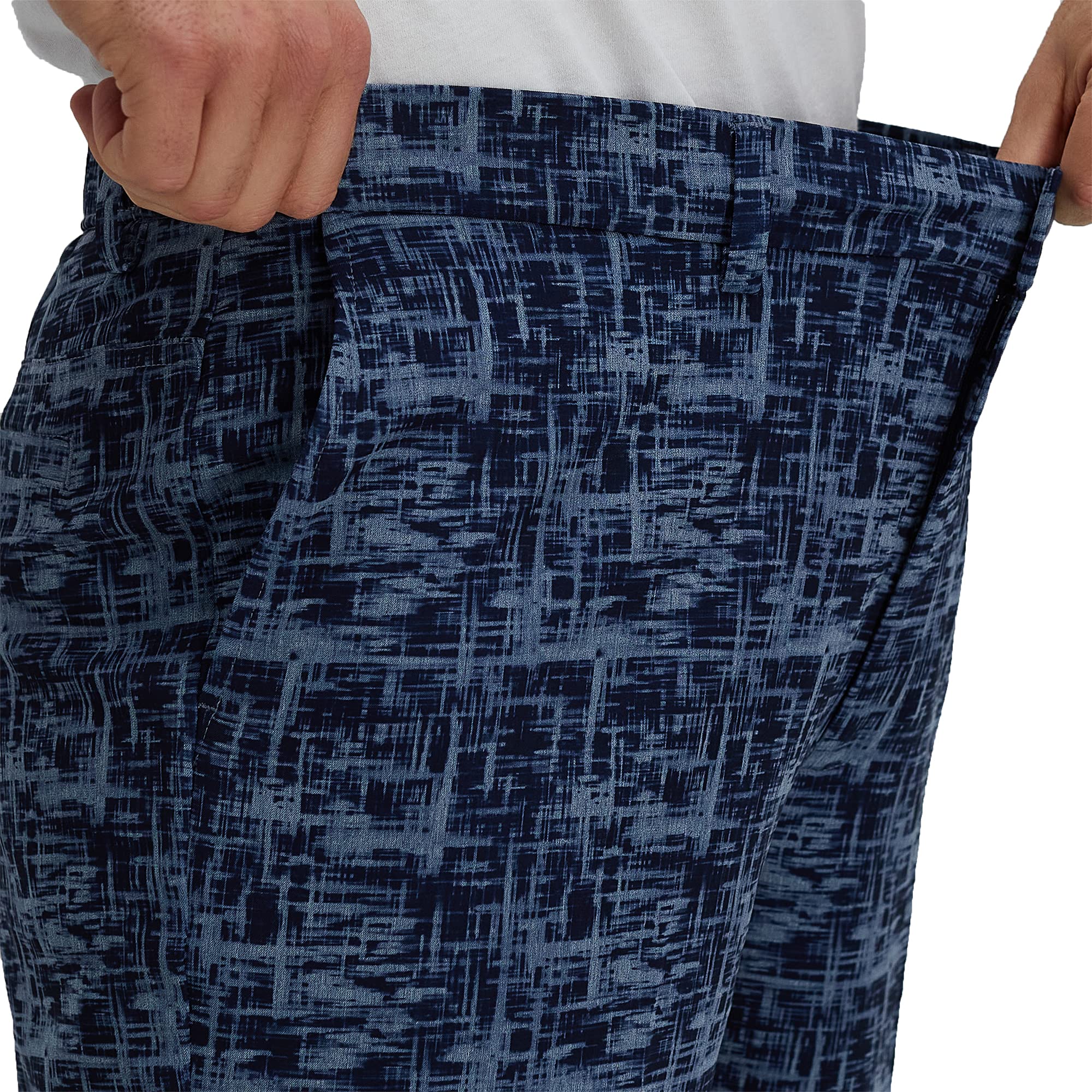 Haggar Men's Active Series Watercolor Swim Trunks - Quick-Dry Board Shorts for Swimming, Beach & Summer Outdoor Activities