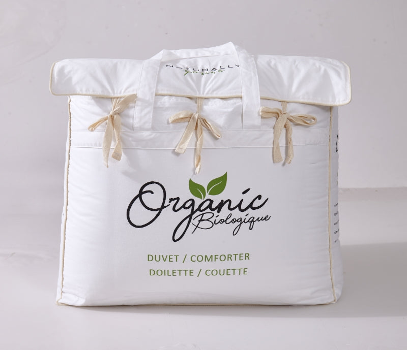 Premium Organic Cotton Duvet Cover - 100% Natural Soft White Bedding Set for Queen & King Size - Breathable & Hypoallergenic for All Seasons - Perfect for Cozy Bedrooms & Luxury Hotels