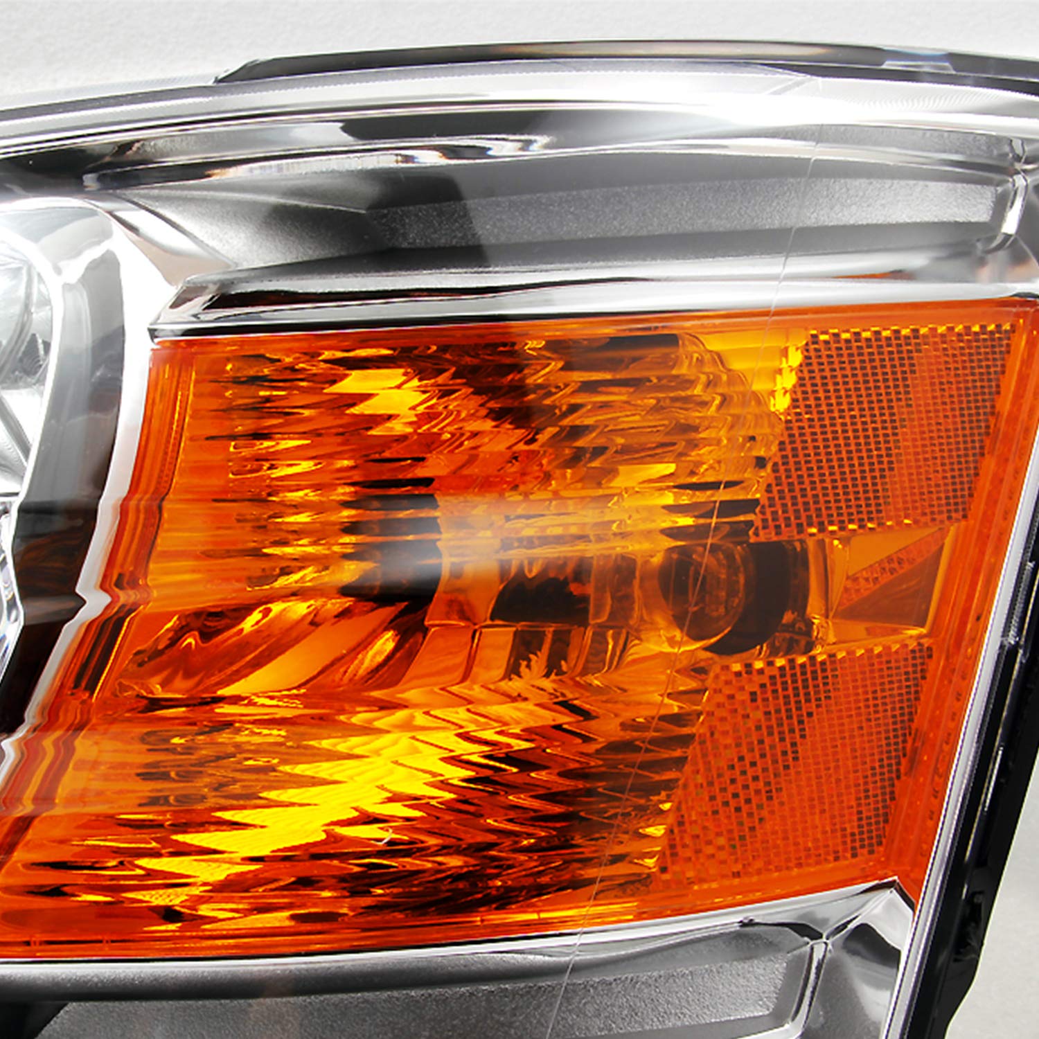 AKKON Chrome Bezel Headlight Housing Replacement for 2008-2010 Dodge Grand Caravan - OE Style Fit, Fog Resistant & Durable for Night Driving & Daily Commute