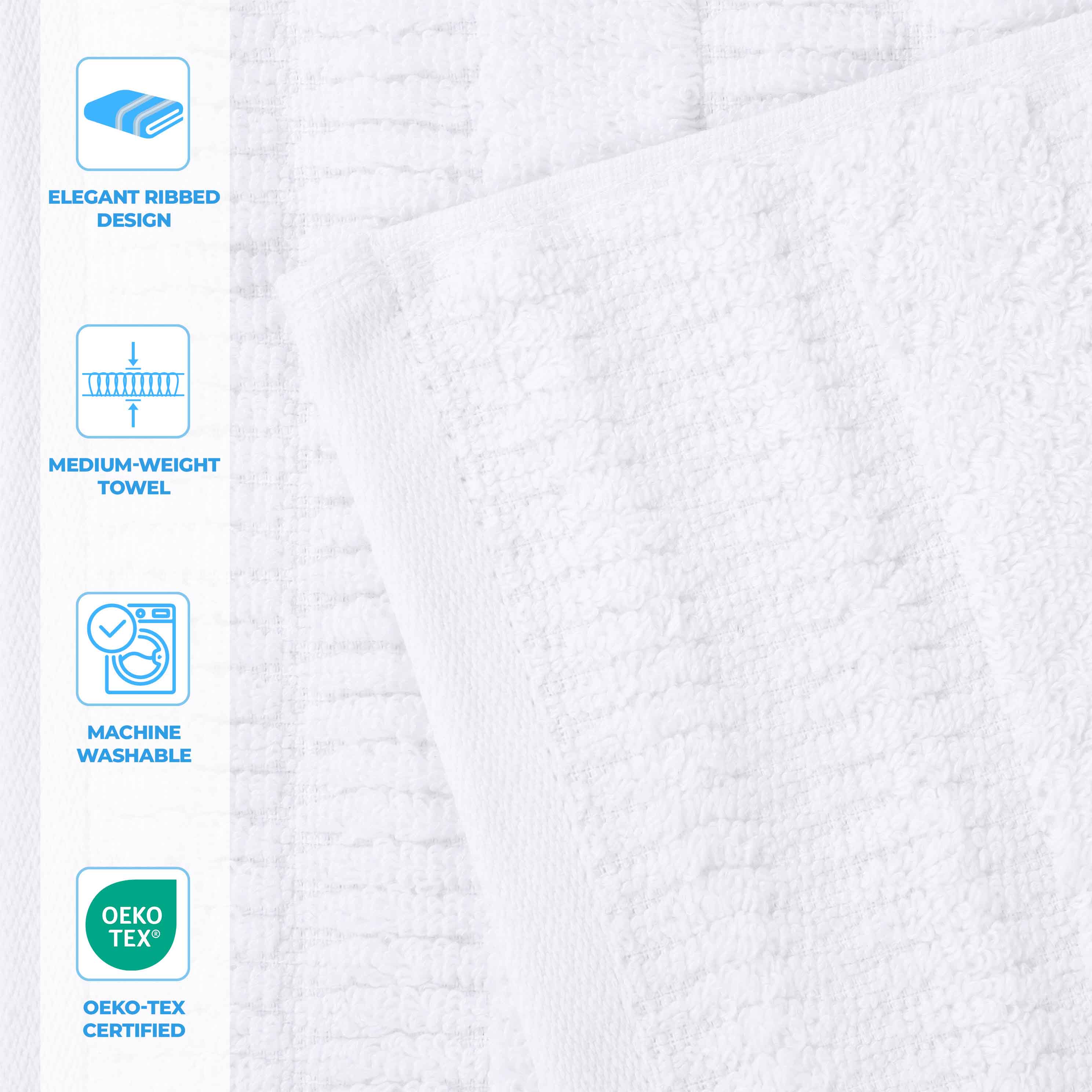 Premium 9-Piece Mika Smart Twist Cotton Towel Set - Soft, Absorbent & Quick-Drying Bath Towels for Spa, Gym & Luxury Home Use
