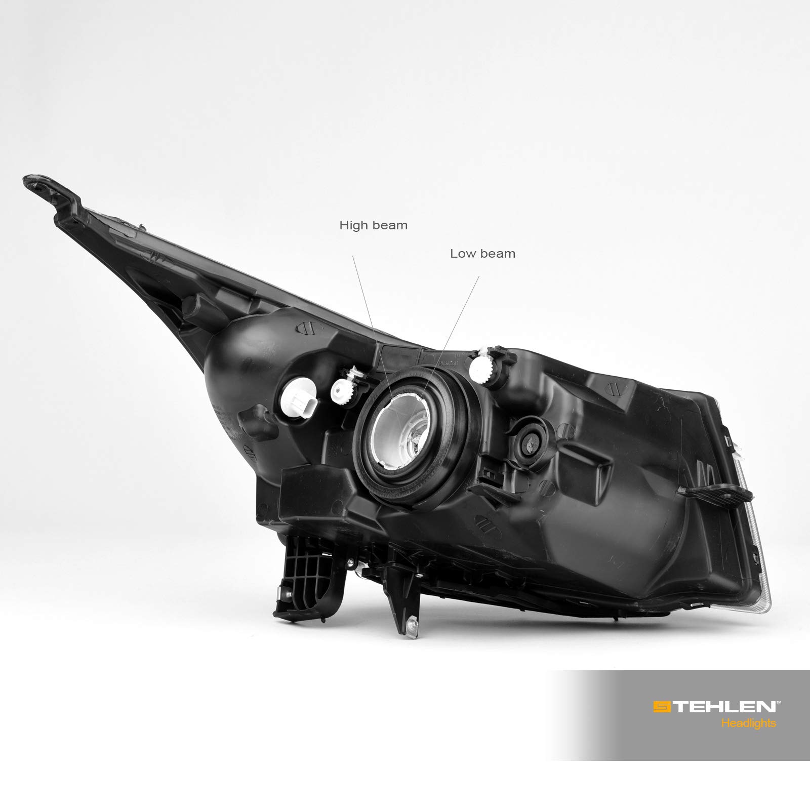2011-2015 Chevy Cruze & 2016 Cruze Limited Replacement Headlights with Turn Signal - Black Housing - Upgrade for Night Driving & Enhanced Visibility