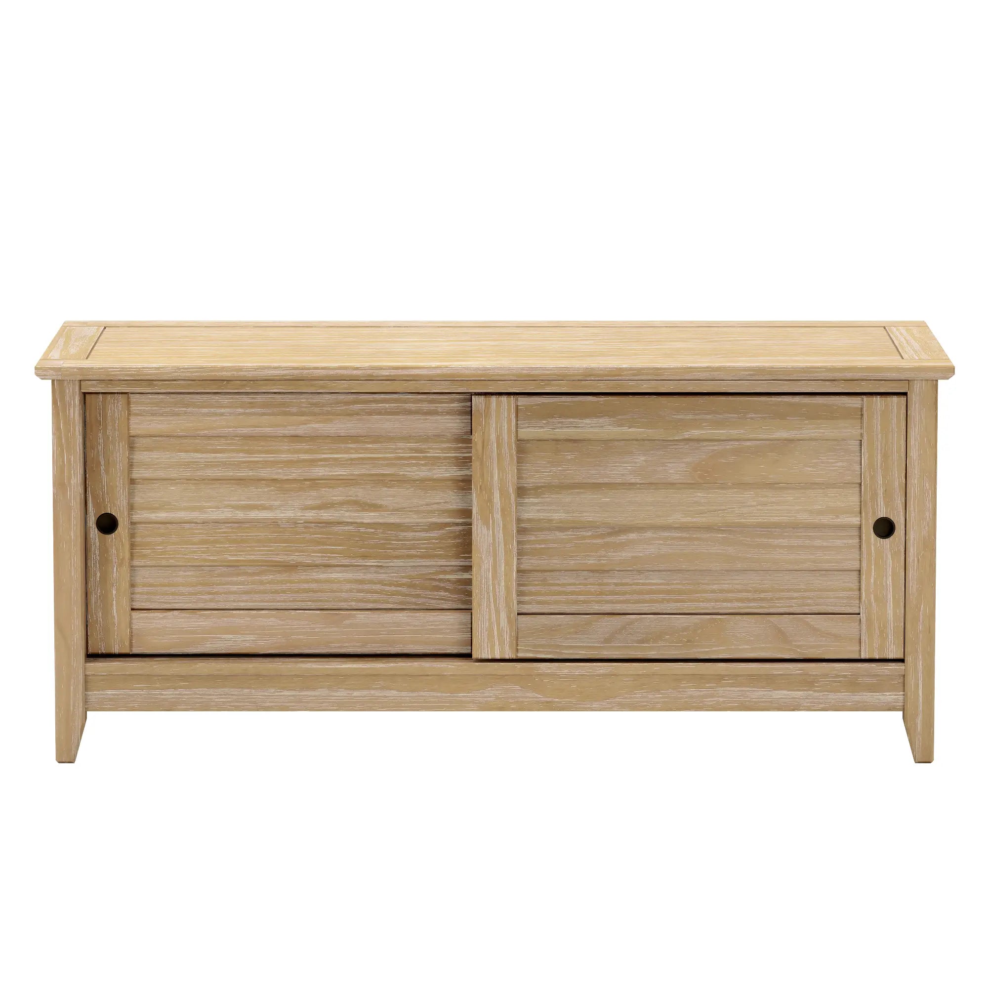 Greenport Storage Bench - Stylish and Functional Entryway Organizer with Seat | Perfect for Hallway, Living Room, and Bedroom Storage Solutions