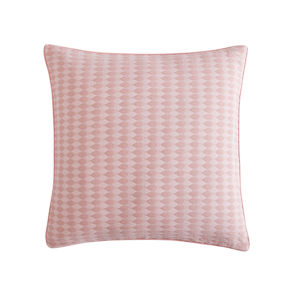 Frankie Blush Square Filled Cushion - Soft Decorative Throw Pillow for Sofa, Bed & Home Decor - Perfect for Living Room, Bedroom & Nursery Accents