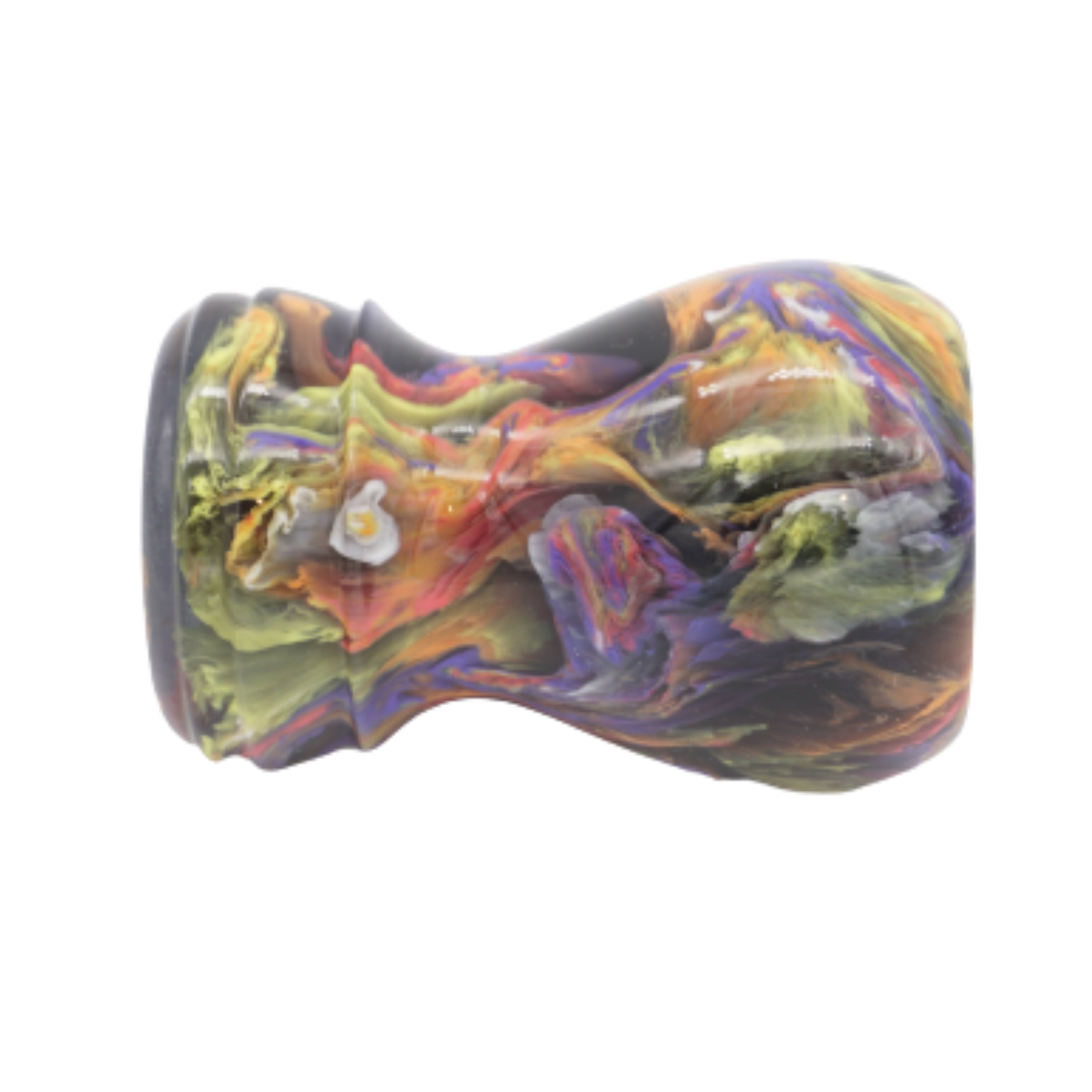 Handcrafted Night Graffiti Shaving Brush Handle - Fits 24mm & 26mm Knots - Perfect for Wet Shaving & Grooming Gifts for Men