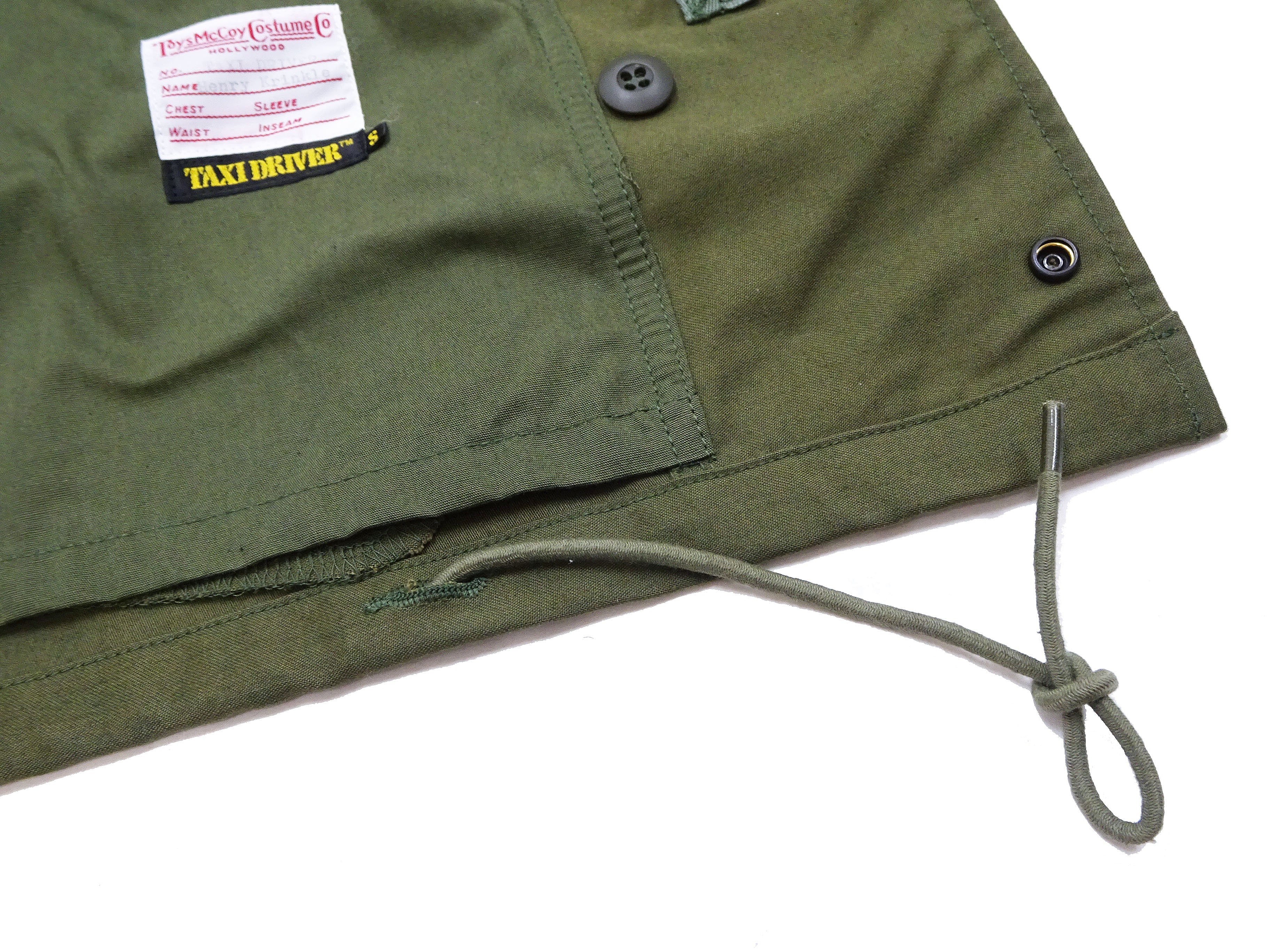 TOYS McCOY Men's M-65 Field Jacket - Travis Bickle Taxi Driver Movie Replica Olive Green Military Style Coat | Vintage Fashion Outerwear for Casual Wear & Cosplay