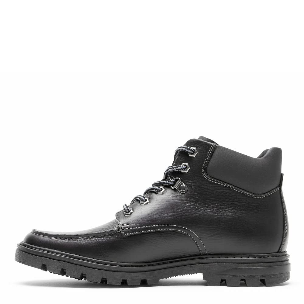 Rockport Men's Waterproof Moc Toe Boot - All-Weather Comfort for Work, Hiking & Outdoor Activities