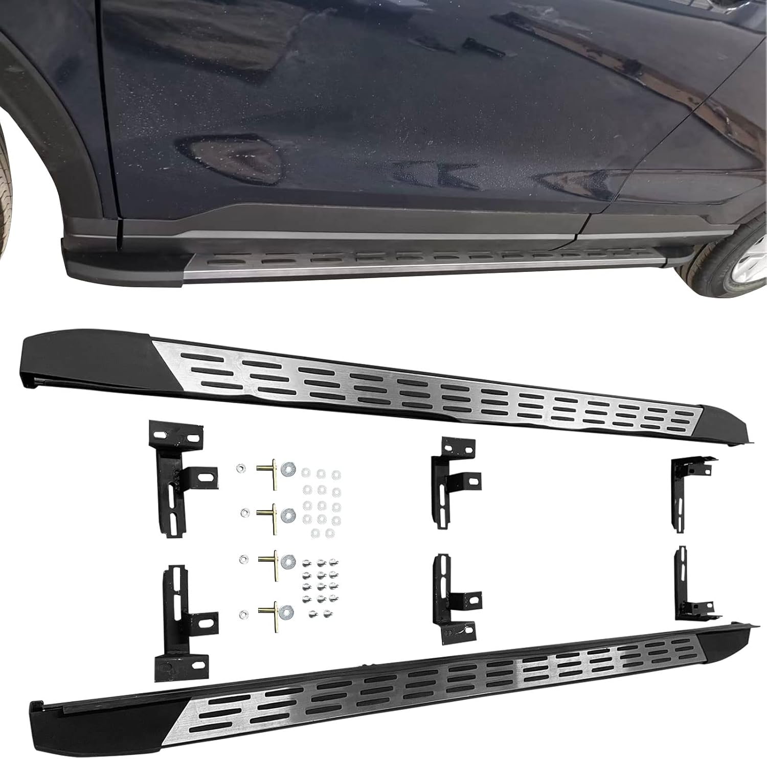 2023-2025 Honda CR-V V1 Style Aluminum Running Boards - 2PC Side Step Bars for Enhanced Access & Style | Perfect for Off-Roading & Daily Use