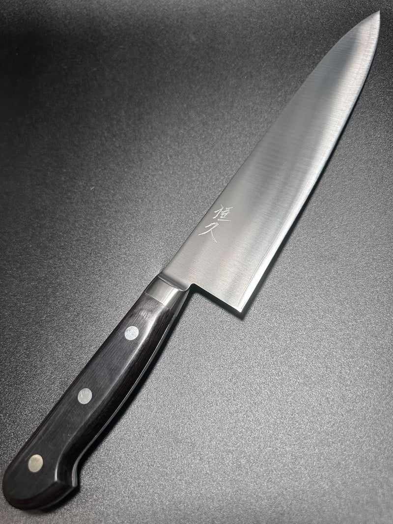Tsunehisa Blue #2 Migaki 240mm Gyuto Japanese Chef Knife with Western Handle - Professional Kitchen Knife for Slicing, Dicing & Meat Cutting