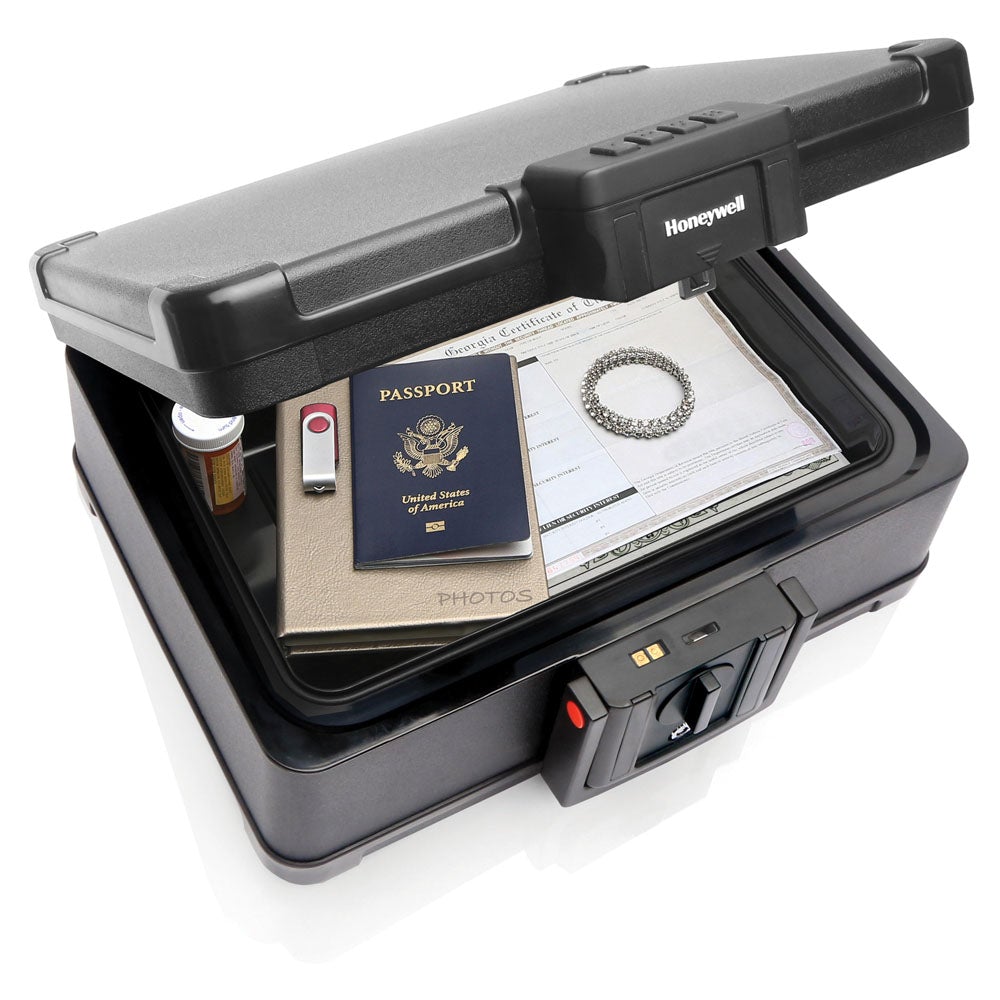Honeywell 1553 Digital Fireproof & Waterproof Safe Box for Home & Office - Secure Documents, Cash, Jewelry & Valuables from Fire, Water & Theft