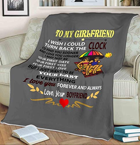 Premium Soft Blanket Gift for Girlfriend - Wedding, Anniversary & Valentine's Day Present - Cozy Throw Blanket for Cuddling, Romantic Nights & Special Occasions