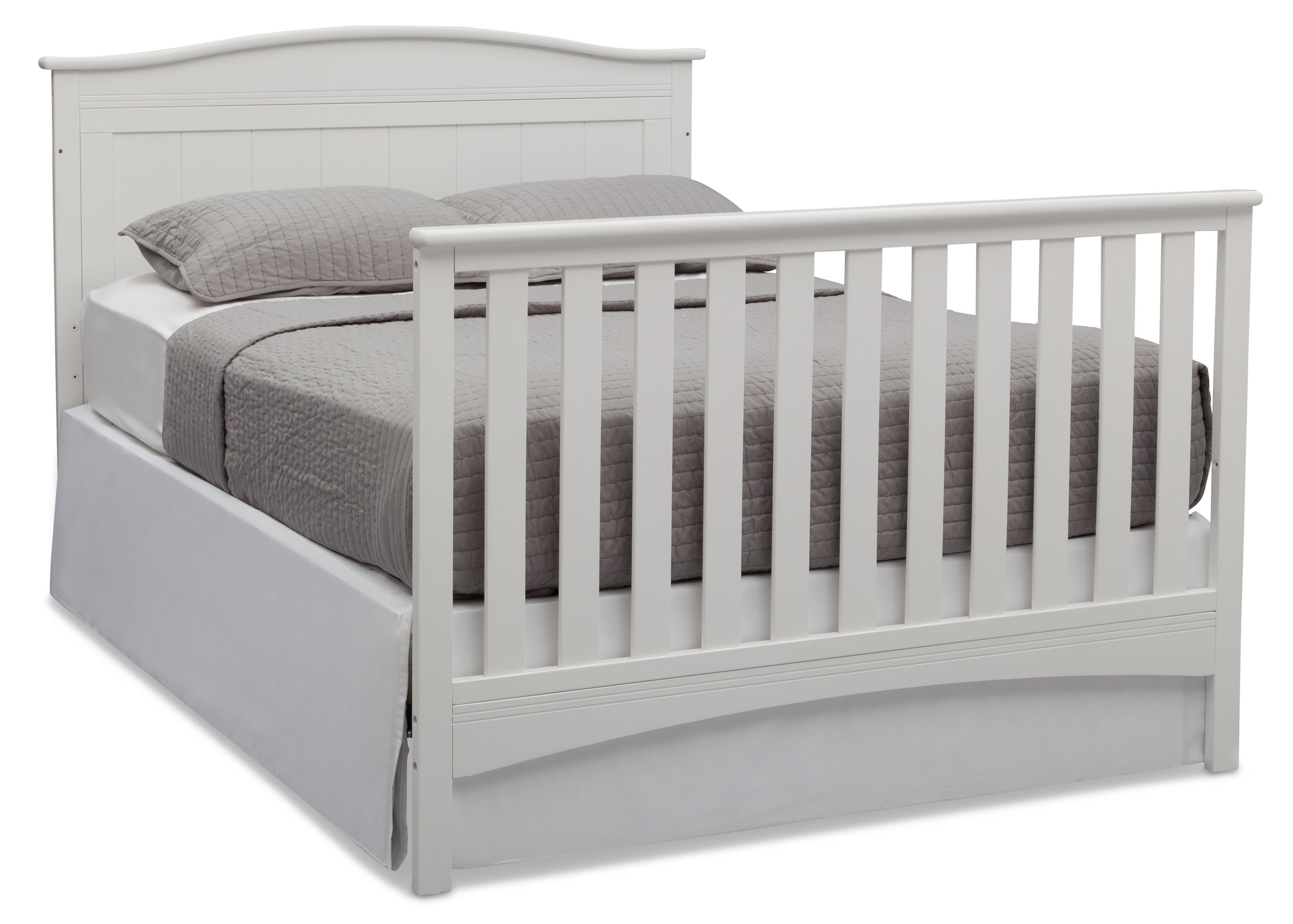 Bennett 4-in-1 Convertible Baby Crib - Toddler Bed, Daybed & Full-Size Bed - Safe & Stylish Nursery Furniture for Newborns to Teens - Perfect for Small Spaces & Modern Nurseries