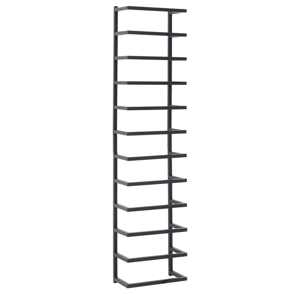 Stainless Steel Wall Mounted Towel Rack - Industrial Style Black Bathroom Towel Holder for Hand Towels & Dish Cloths | Space-Saving Storage Solution for Small Bathrooms & Kitchens