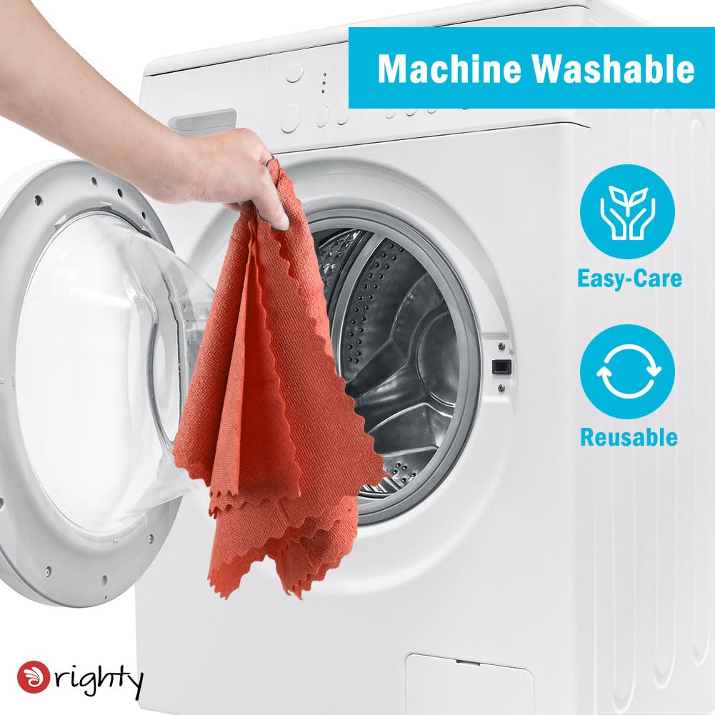 **Orighty 50-Pack Reusable Microfiber Cleaning Cloths - 11.5