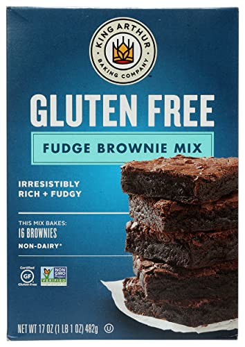 King Arthur Gluten Free Brownie Mix - 17 oz, Fudgy & Delicious, Perfect for Baking at Home, Parties & Gifts | Gluten-Free Dessert Mix for Chocolate Lovers