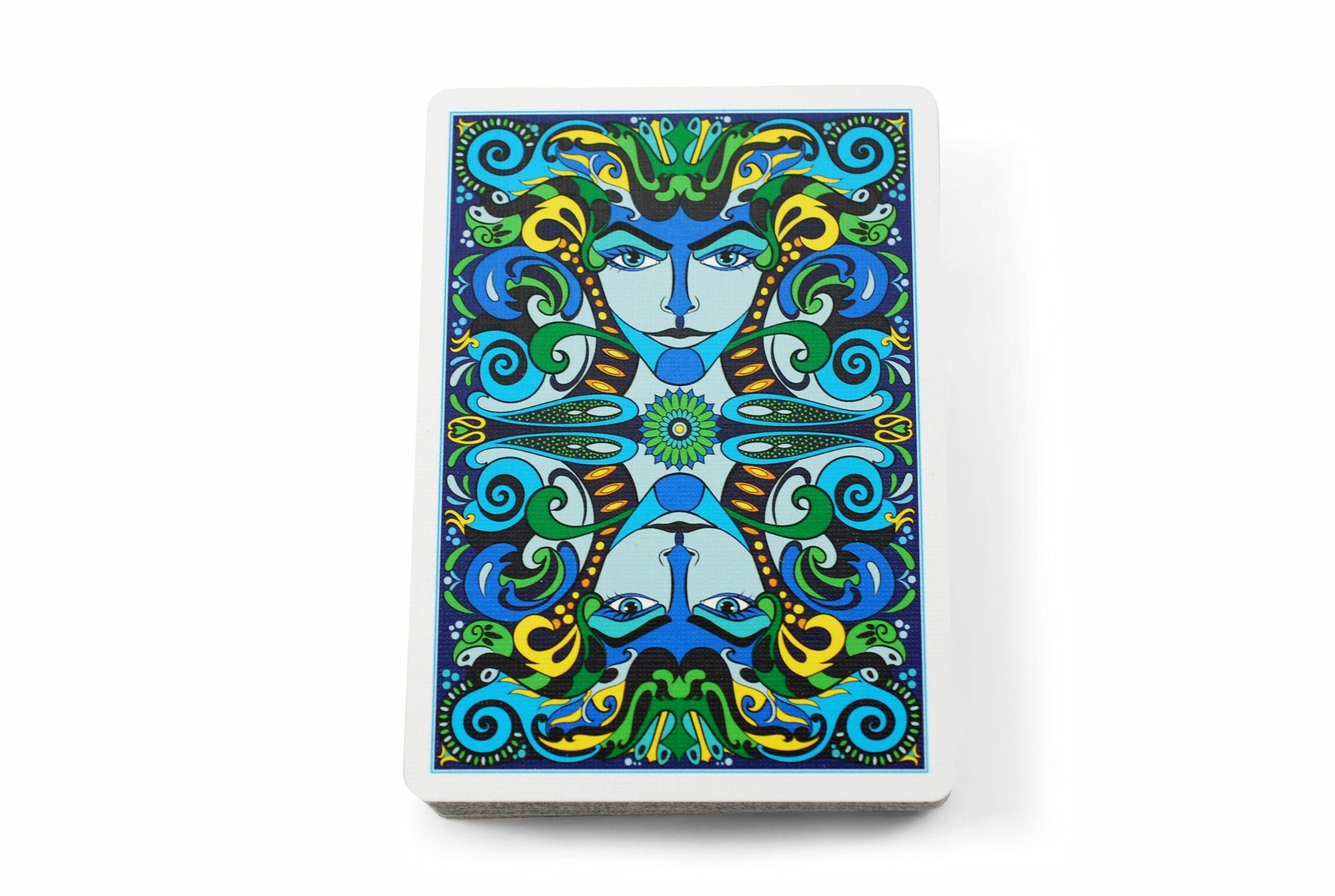 Premium Vizago Playing Cards - 52 Deck with Custom Designs, Ideal for Poker, Magic Tricks & Family Game Nights - Durable & Stylish Card Set for Adults & Kids