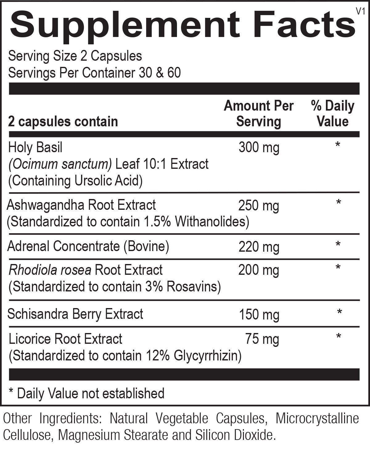 Truadapt Plus 60 Capsules - Premium Herbal Supplement for Immune Support & Wellness - Ideal for Daily Health Maintenance & Active Lifestyle