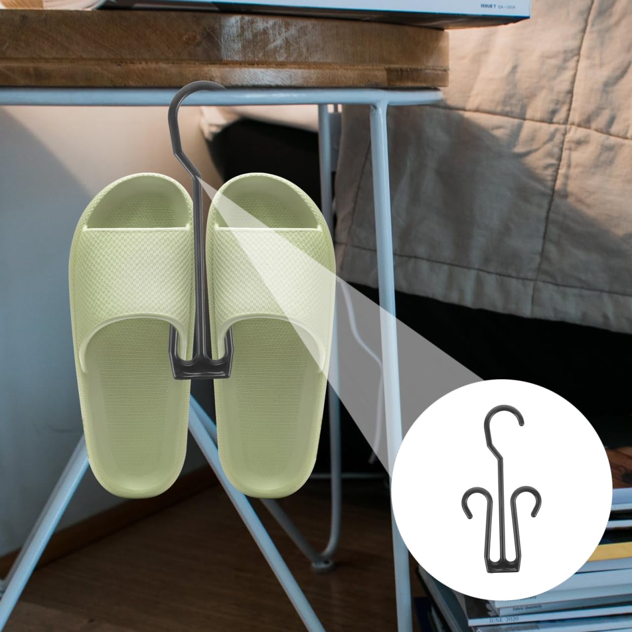 Cabilock 80Pcs Shoe Hanger Hooks - Heavy Duty Shoe Display Hooks for Closet Organizing, Space Saving Shoe Drying Rack Storage with Double Hooks - Perfect for Home, Retail Store & Shoe Organization Accessories