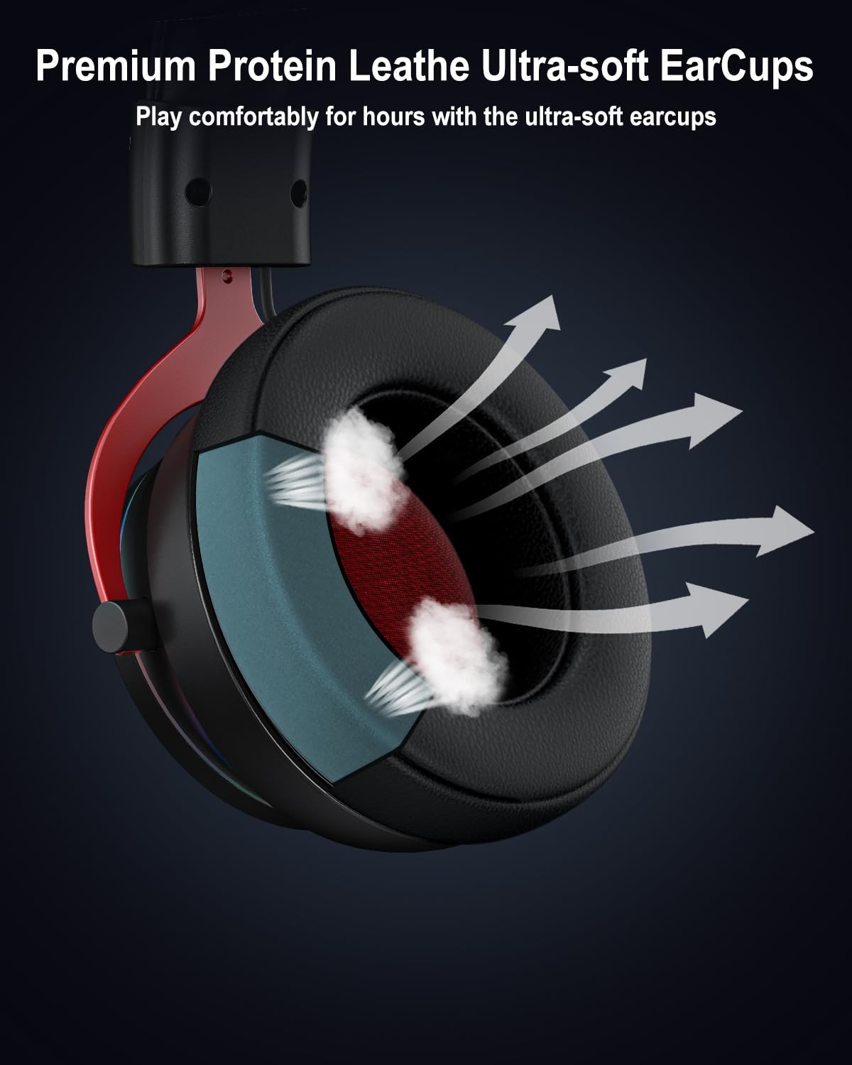Wireless Gaming Headset for PS5 & PS4 with 5.8GHz Low Latency, 7.1 Surround Sound, Detachable Mic & Comfortable Protein Earmuffs - Perfect for Competitive Gaming, Online Chat & Immersive Playstation Experience