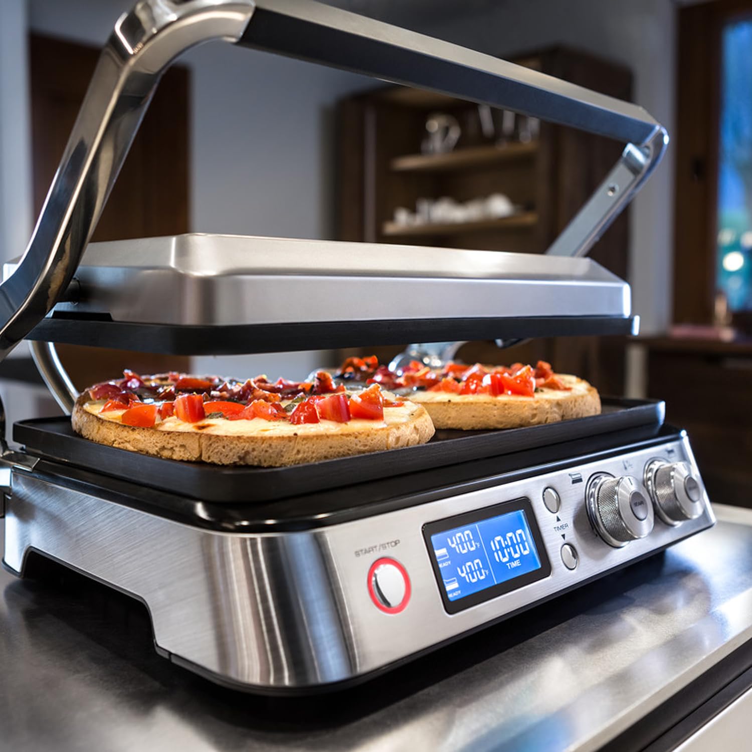 De'Longhi CGH1030D Livenza 3-in-1 Electric Grill, Griddle & Waffle Maker - Large Silver Countertop Appliance for Breakfast, Lunch & Dinner - Perfect for Pancakes, Burgers, Sandwiches & Waffles at Home