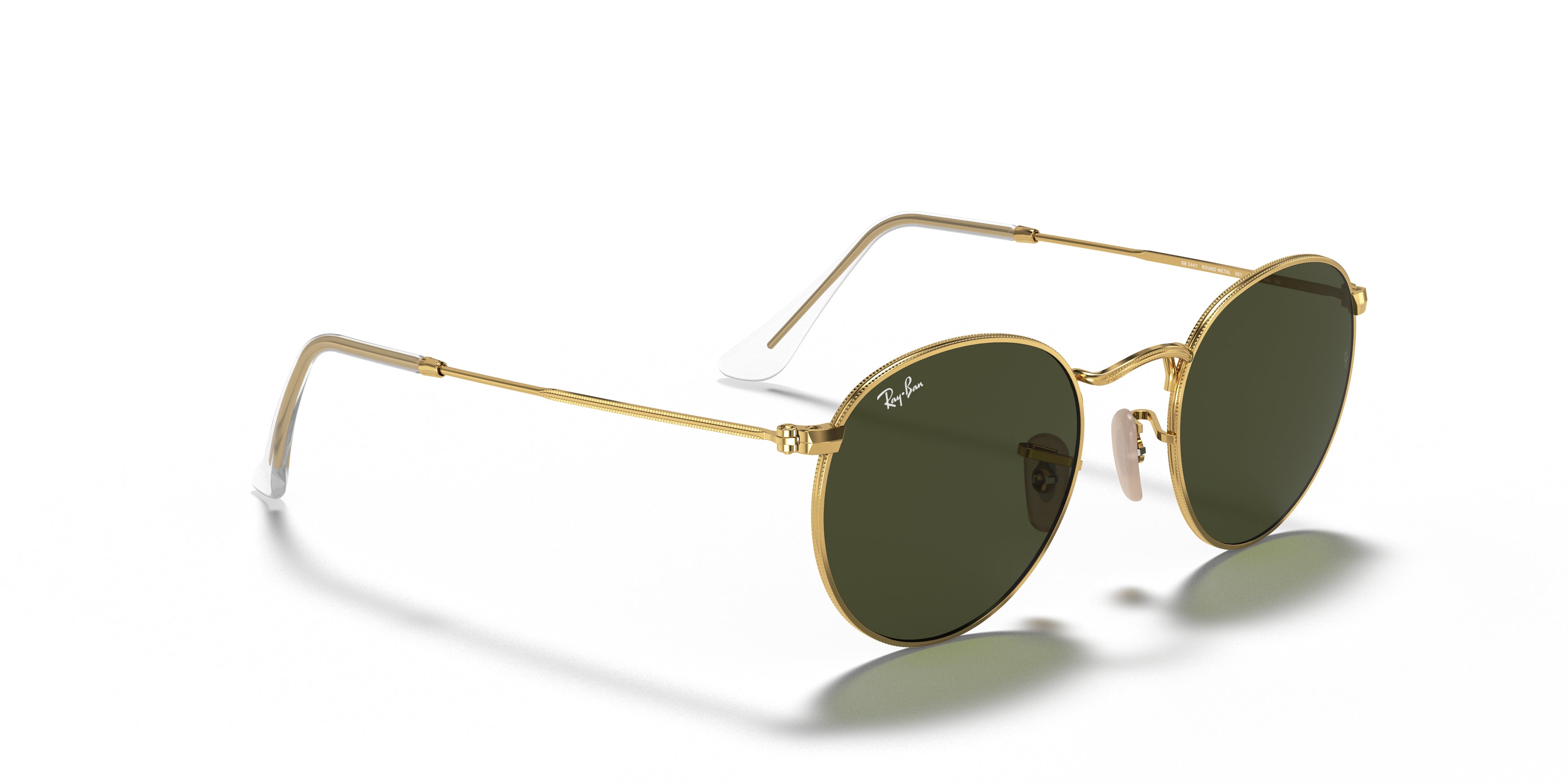 Ray Ban Round Metal Sunglasses - Classic Polarized Aviator Style for Men & Women - UV Protection for Driving, Beach & Outdoor Activities