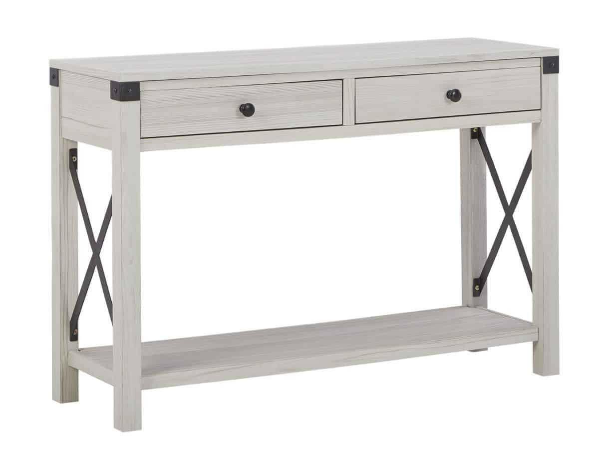 Bayflynn Sofa Table T172 4 - Modern Side Table with Storage Shelf for Living Room, Bedroom, Office - Perfect for Holding Drinks, Books, and Decor
