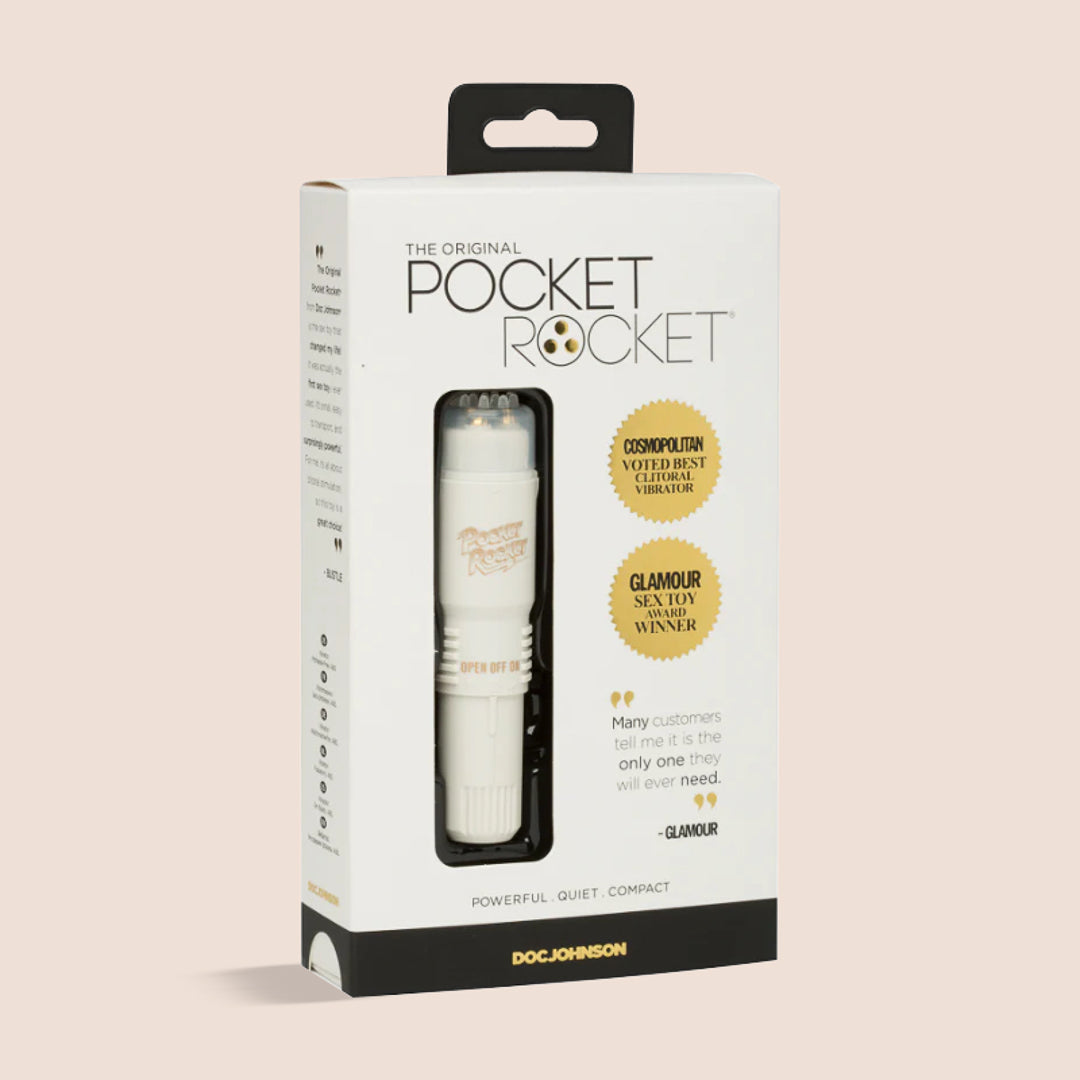 Pocket Rocket® The Original - Powerful Rumbling Personal Massager for Neck, Back & Muscle Relaxation | Portable Vibrating Massage Device for Home, Office & Travel Use