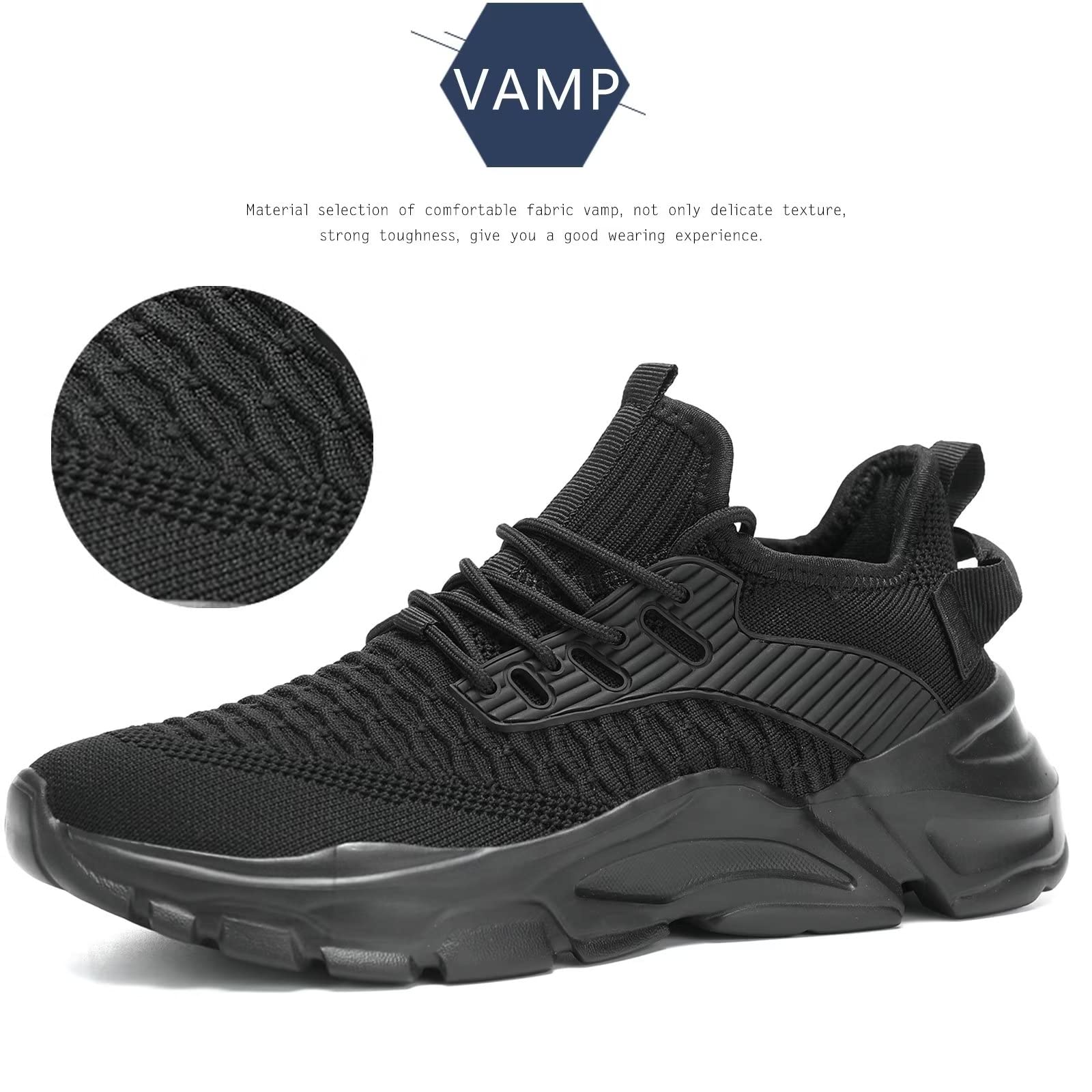 Men's Running Shoes - Non Slip Breathable Lightweight Athletic Sneakers for Walking, Gym & Work - Slip Resistant Sports Shoes for Men - Perfect for Jogging, Training & Casual Wear