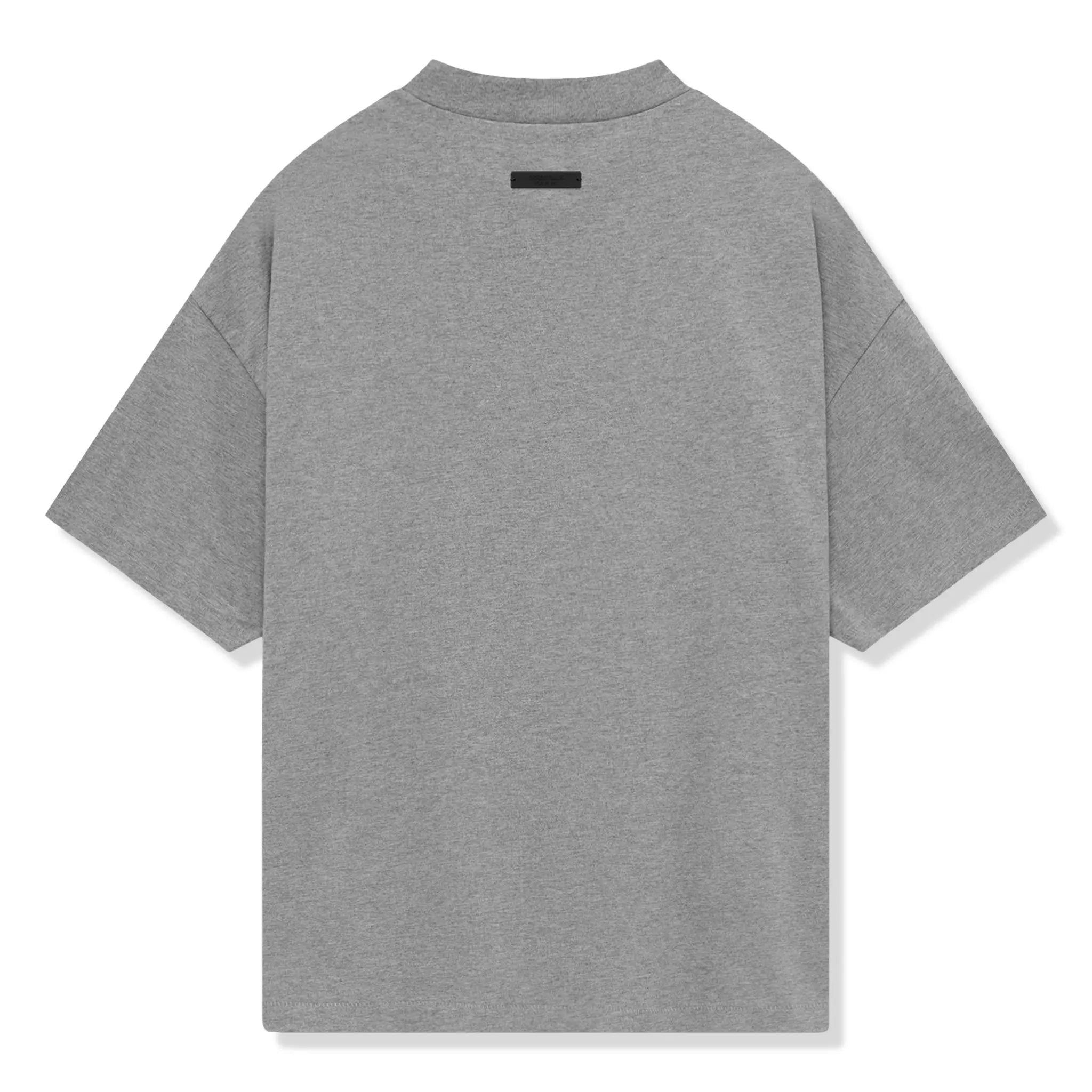 Fear of God Essentials Jersey Crewneck T-Shirt - Dark Heather Grey (FW24) | Men's Casual Streetwear Tee for Everyday Wear & Layering