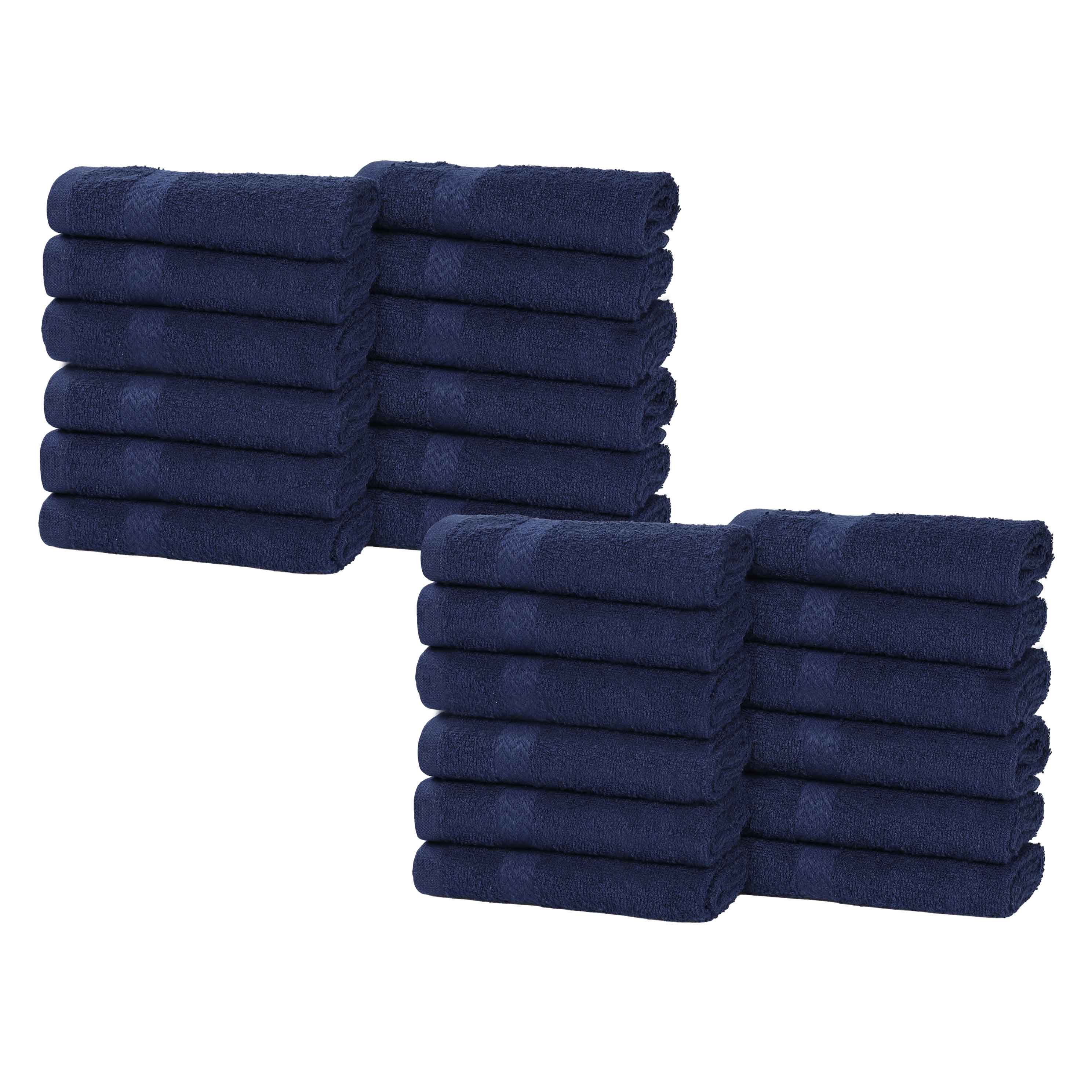 Franklin 100% Cotton Eco-Friendly 24-Piece Face Towel Set | Soft Absorbent Washcloths for Spa, Gym, Travel & Daily Skincare | Hypoallergenic Bath Towels