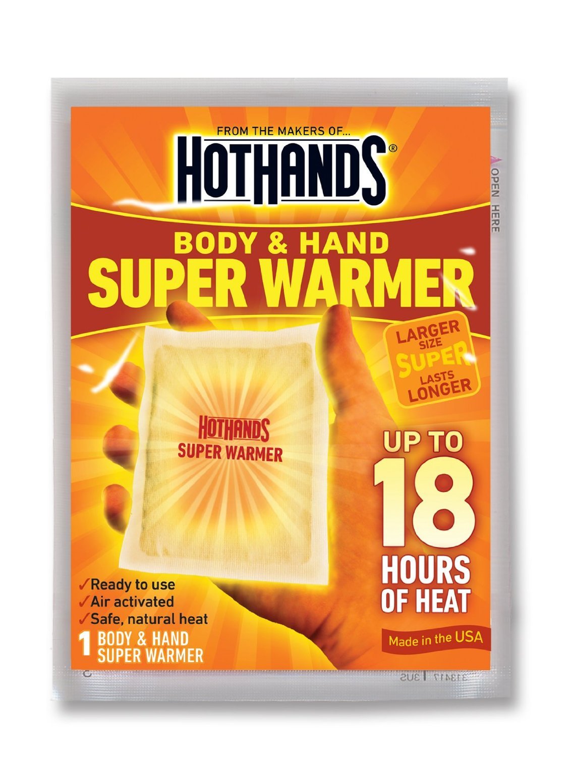 HotHands Body & Hand Super Warmer - 100 Pack | Long-Lasting Heat Pads for Outdoor Activities, Hunting, Camping & Winter Sports